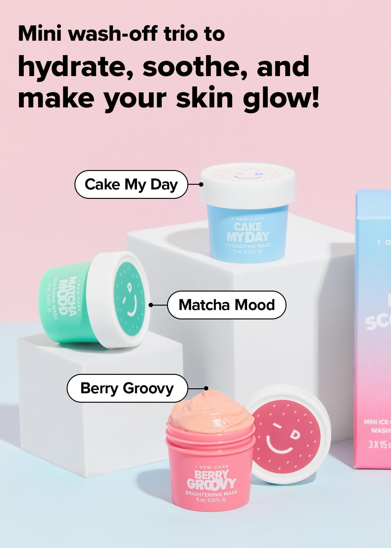 Foto 2 | Set De Regalo Para Mascarillas Faciales I Dew Care Minicucharas Con Ácido Hialurónico - Venta Internacional.