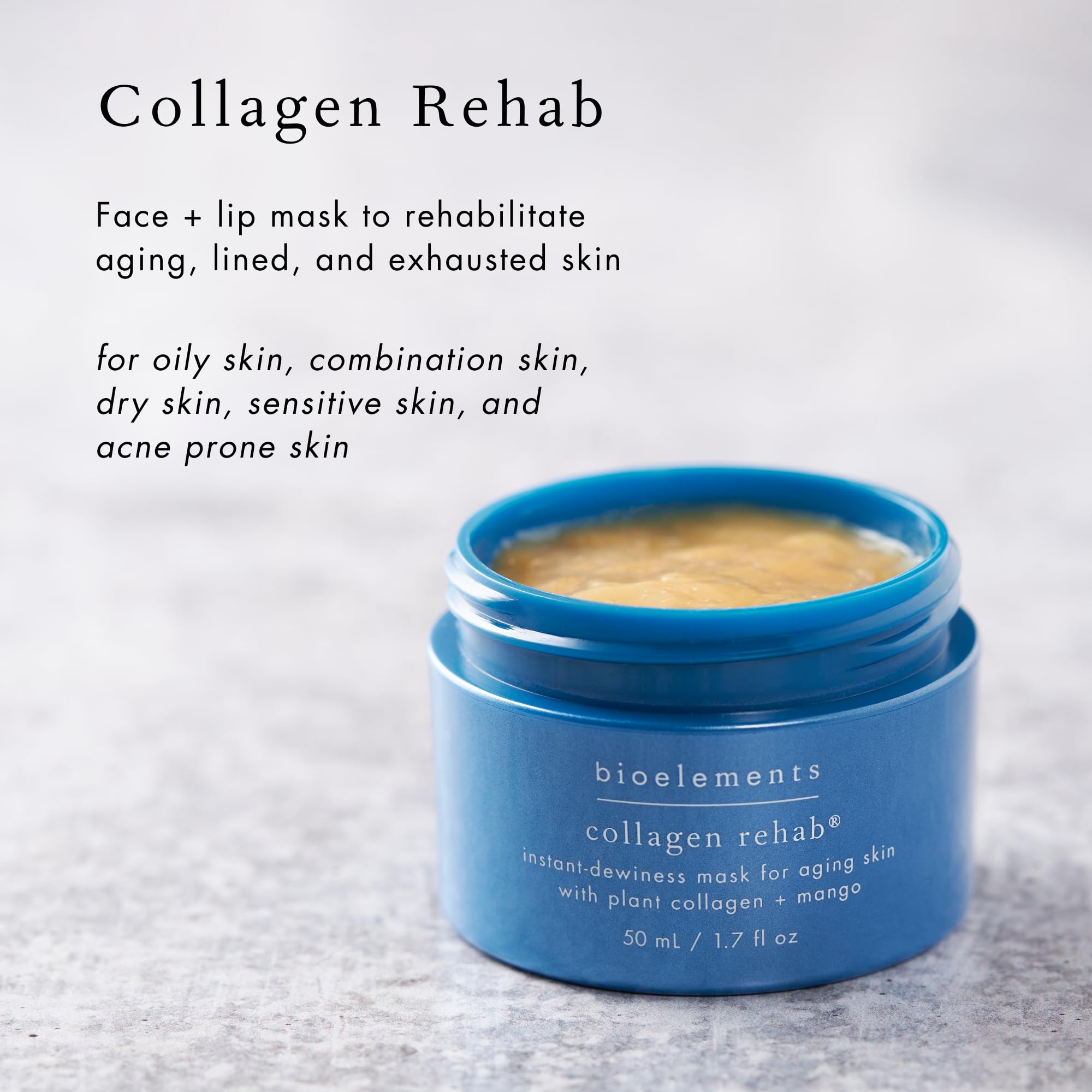 Foto 3 | Mascarilla Facial Y Labial Bioelements Collagen Rehab 50 Ml Vegan - Venta Internacional.