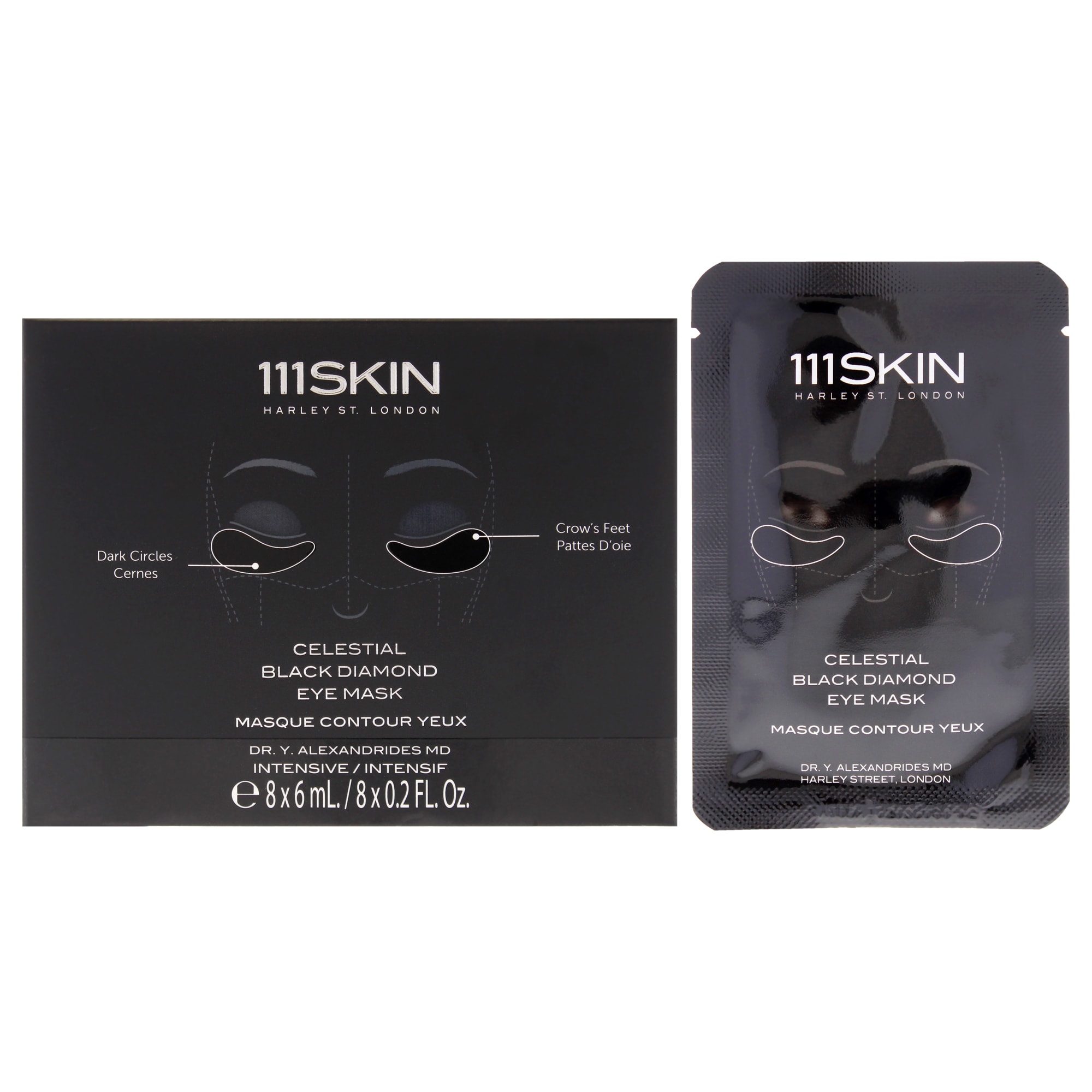 Máscara De Ojos 111skin Celestial Black Diamond Unisex  8 Piezas - Venta Internacional. $2,624