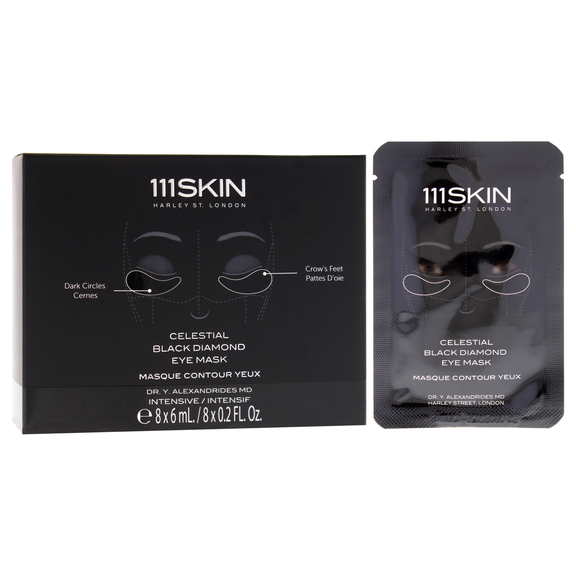 Foto 4 pulgar | Máscara De Ojos 111skin Celestial Black Diamond Unisex  8 Piezas - Venta Internacional.