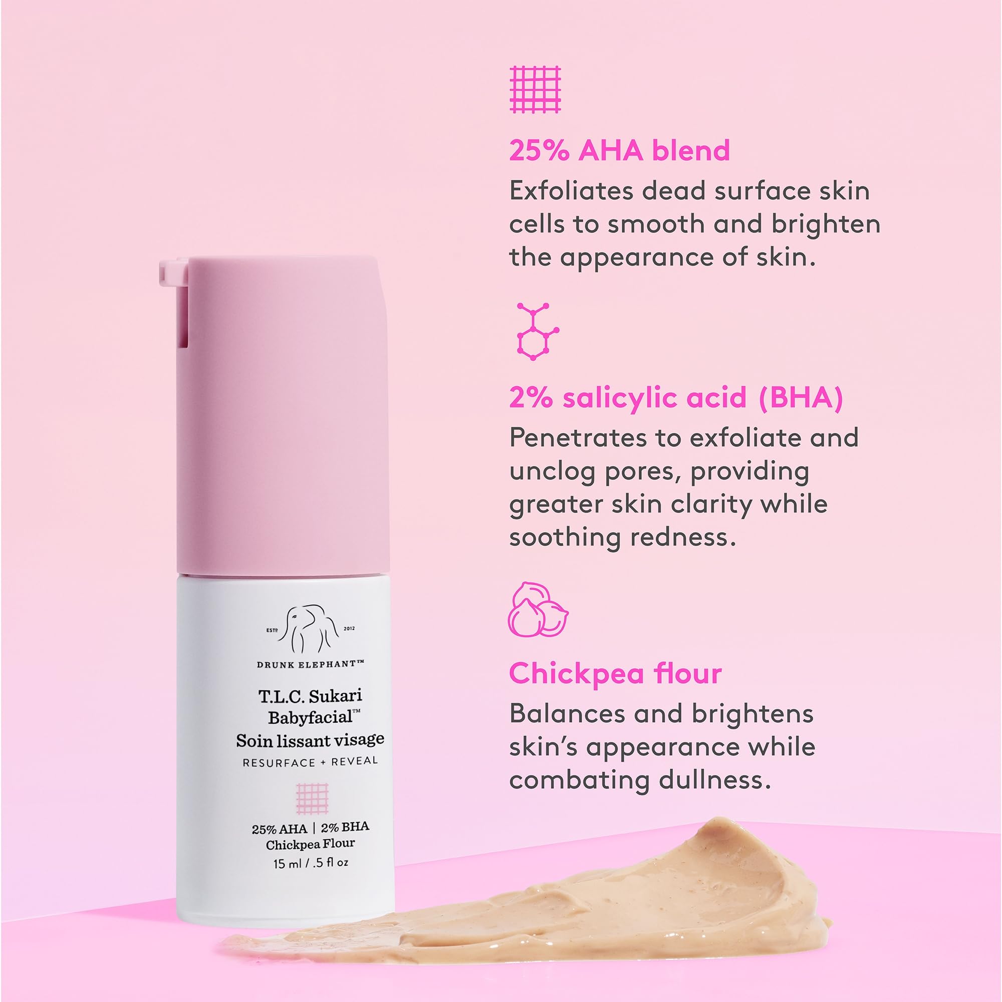 Foto 5 pulgar | Mascarilla Exfoliante Drunk Elephant T.l.c. Sukari Babyfacial - Venta Internacional.