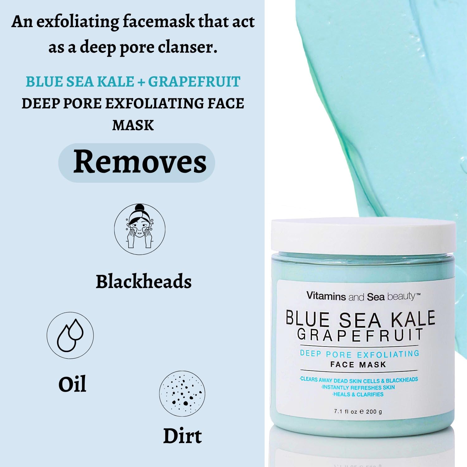 Foto 2 | Mascarilla Facial Exfoliante Vitaminas Y Belleza Marina 250 Ml - Venta Internacional.