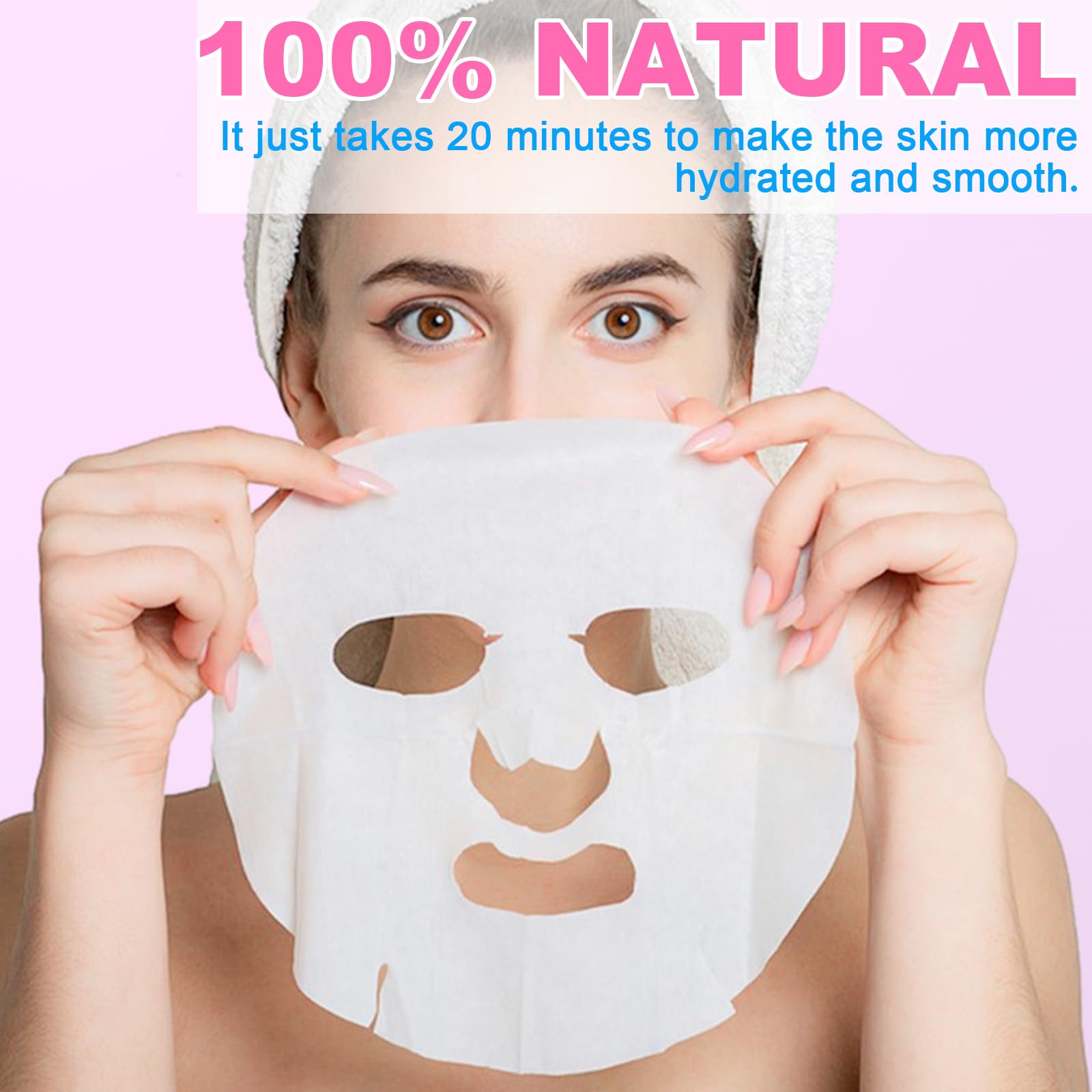 Foto 7 pulgar | Máscaras Faciales Vespro Con Esencia De Colágeno En Láminas  Paquete De 100 - Venta Internacional.