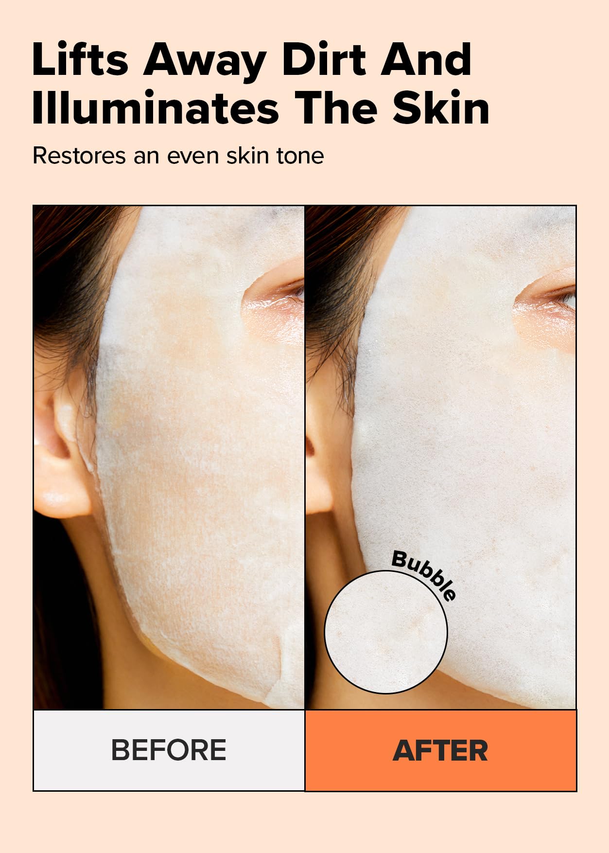 Foto 4 pulgar | Mascarilla I Dew Care Glow Up Bubbles Con Vitamina C  5 Hojas - Venta Internacional.