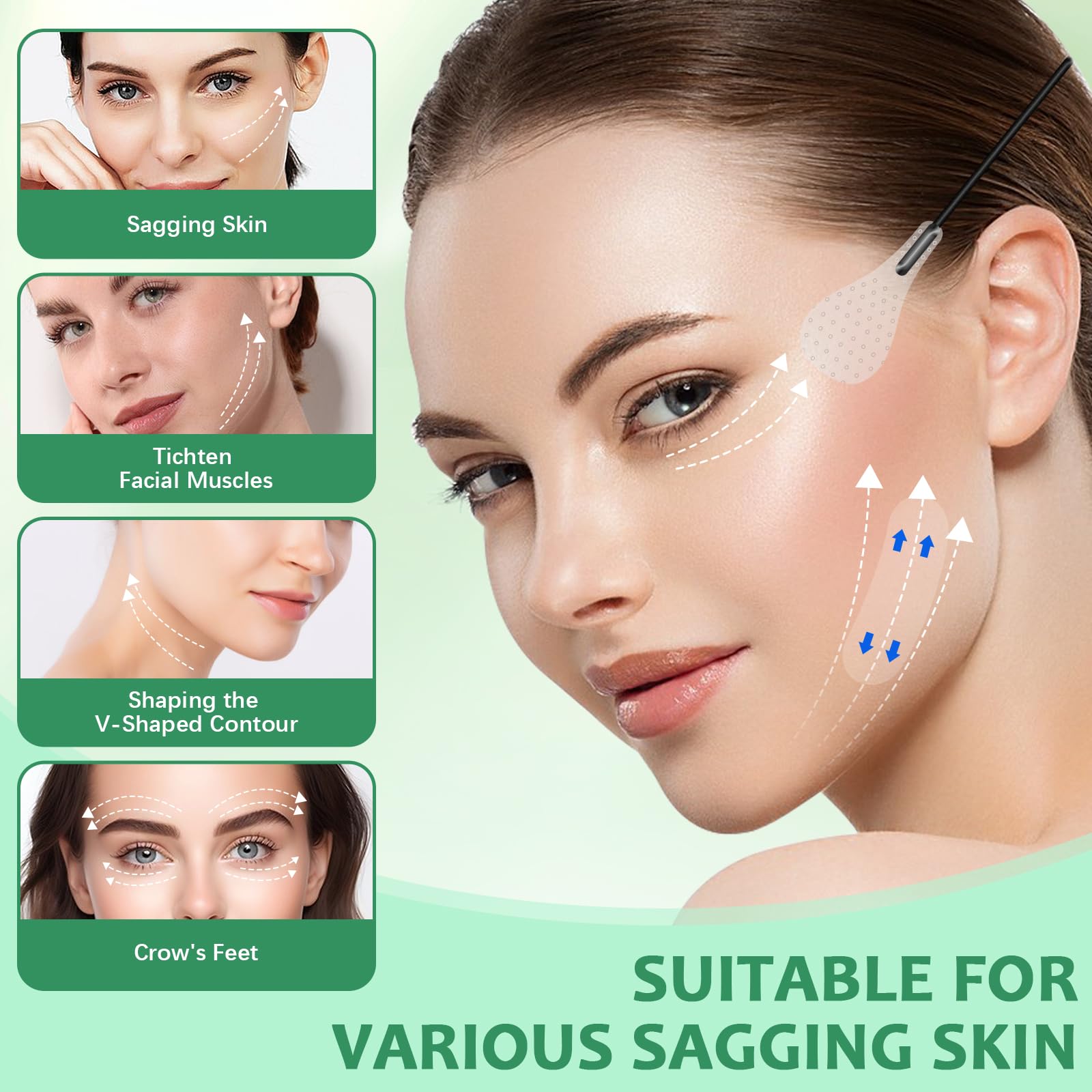 Foto 3 pulgar | Cinta De Estiramiento Facial Nbf  160 Unidades  Invisible  Impermeable  Con Cuerda - Venta Internacional.