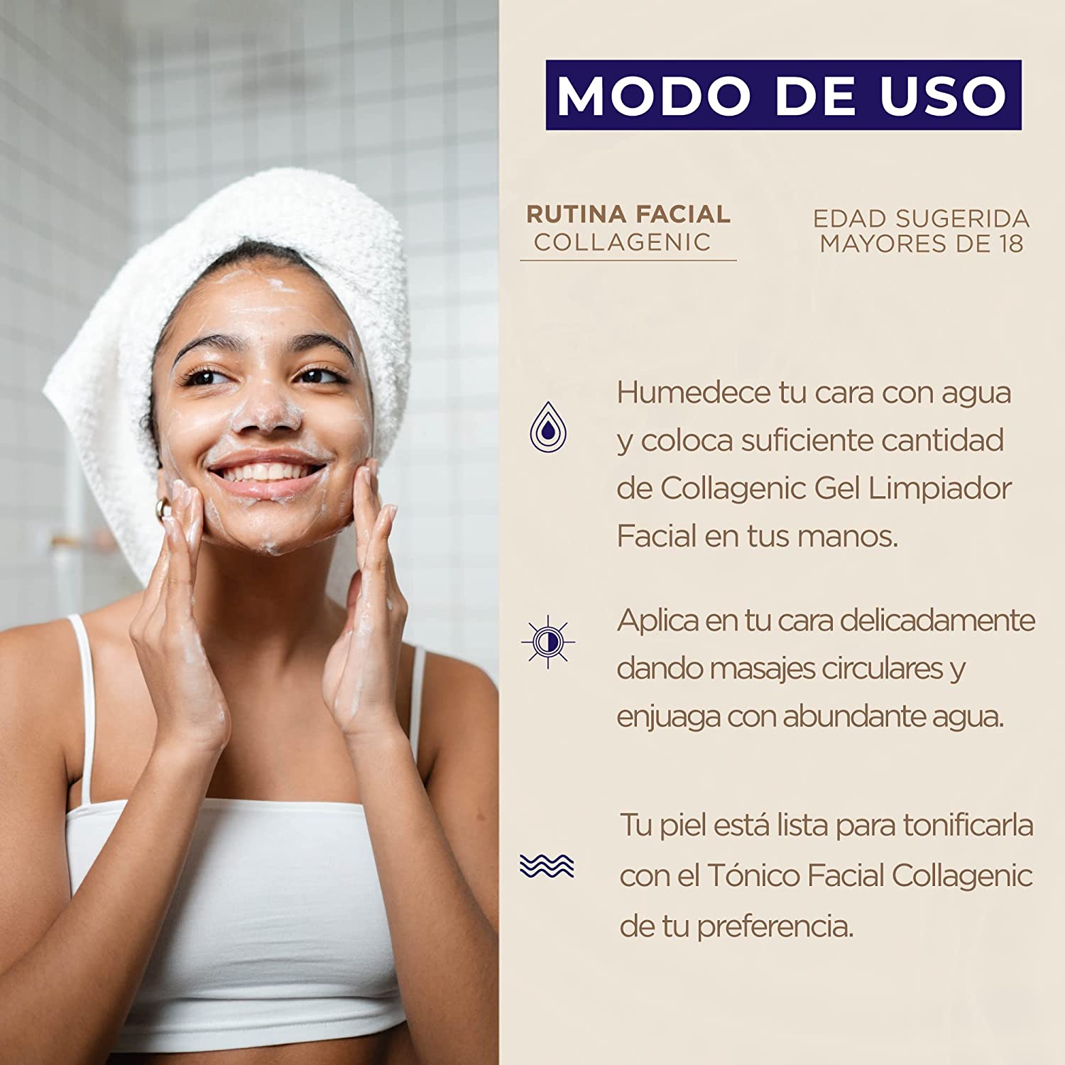 Foto 6 pulgar | Gel Espuma Limpiadora con Colágeno Collagenic 500 ml