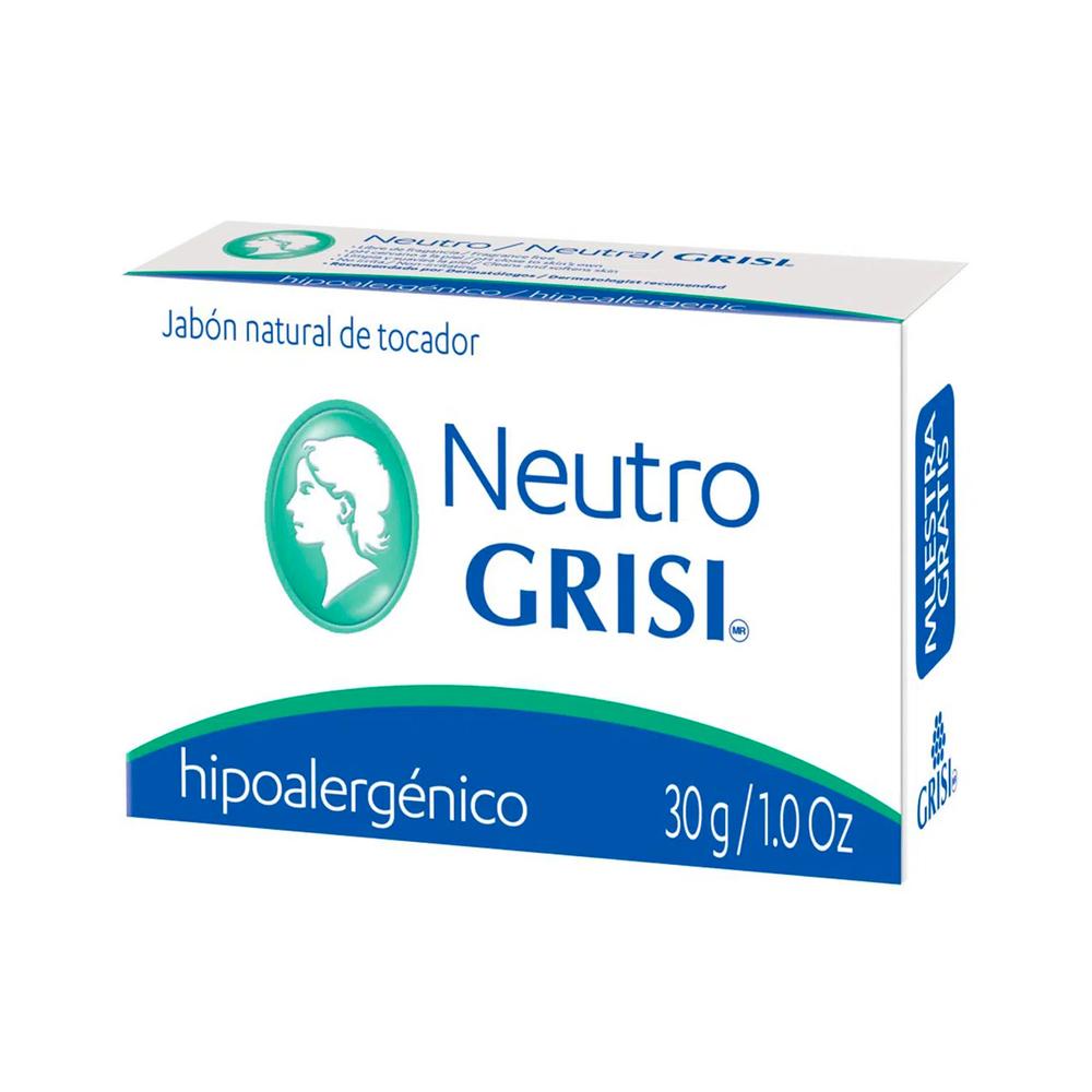 Foto 3 pulgar | Jabón Natural Neutro Grisi Hipoalargénico 100 g