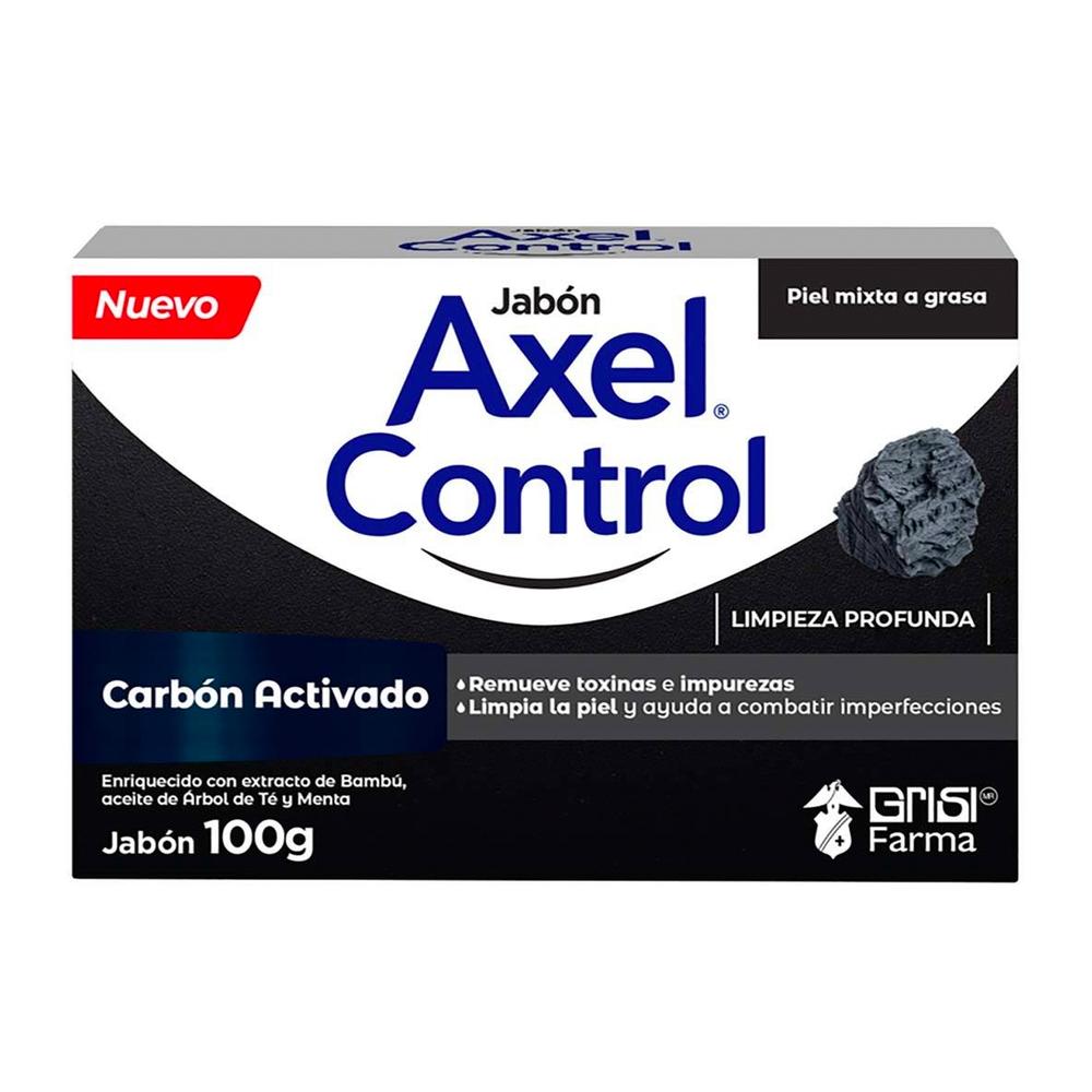 Foto 2 pulgar | Jabón Axel Control Carbón Activado 100 Gr