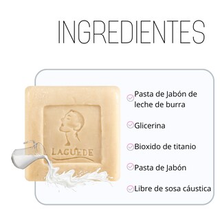 Foto 3 | Jabon deLeche de Burra Laguede Despigmentante 4 piezas de 90g c/u