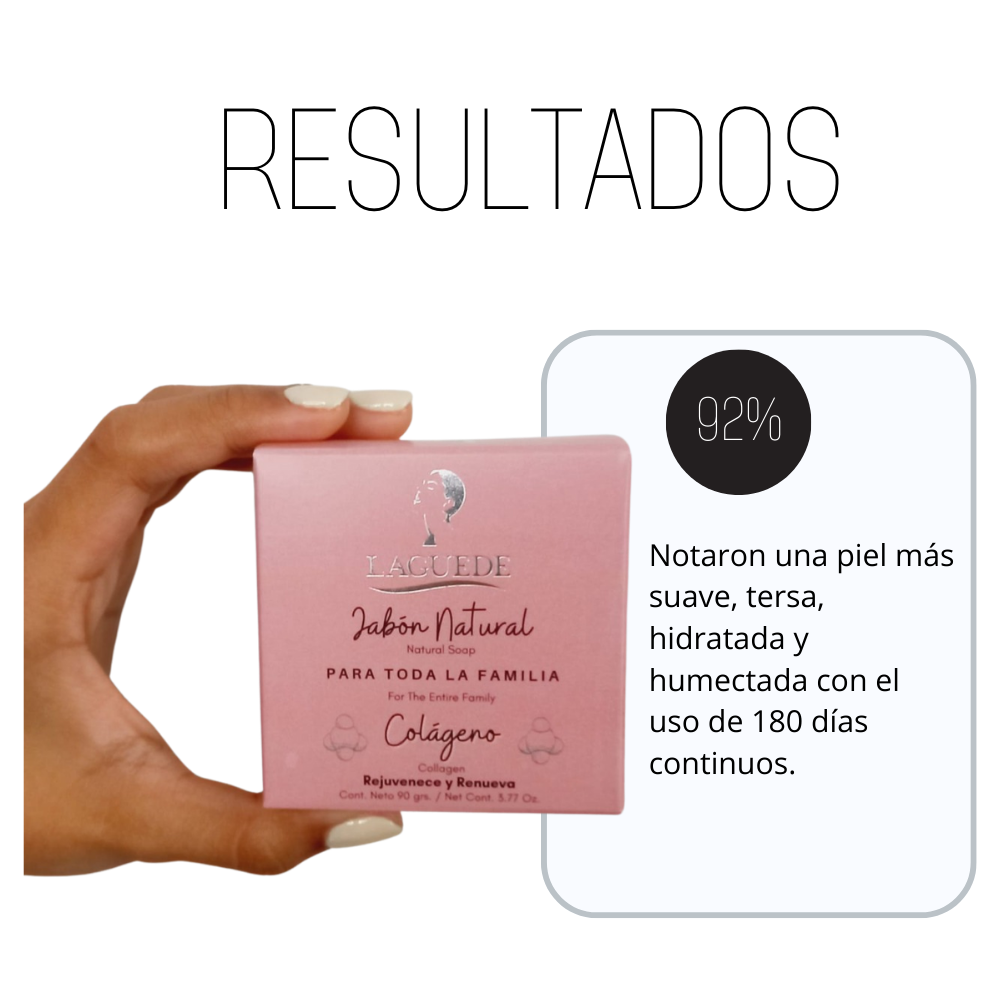 Foto 5 pulgar | Jabón de Colágeno Laguede Anti Edad 90G C/U 4 Unidades