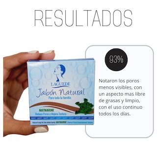 Foto 4 | Jabon Facial Laguede Matmarine para Poros Abiertos 4 Unidades 90 g c/u