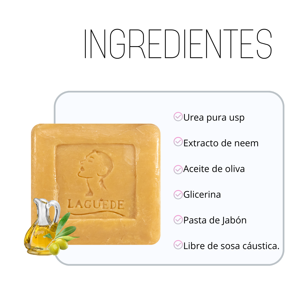 Foto 4 pulgar | Jabón Facial para Piel Extraseca Laguede de Olivo Natural 90 g 4 Unidades