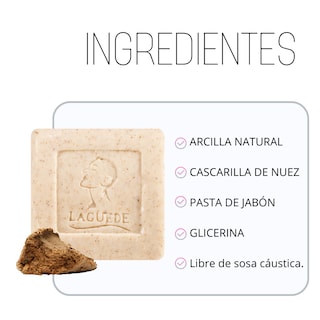 Foto 3 | Jabón Sedimento de Barro Laguede Controla La Grasa Natural 90G 4 Unidades