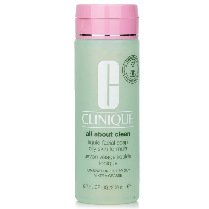 Foto 1 | Jabón Facial Líquido Clinique All About Clean Grass Skin 200 Ml - Venta Internacional.