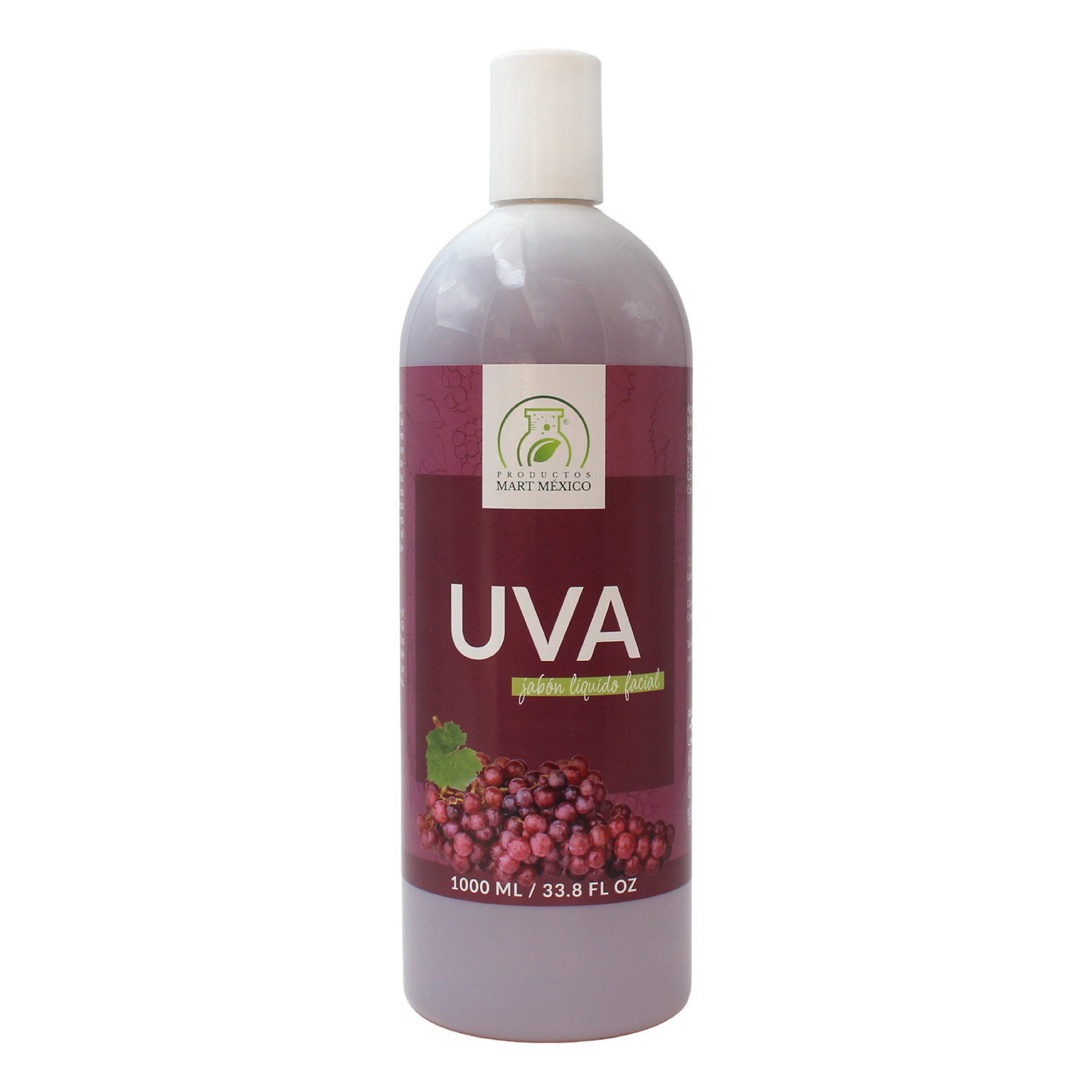 Foto 2 pulgar | Jabón de Uva Facial Revitalizante Productos Mart México Antioxidante 1 l