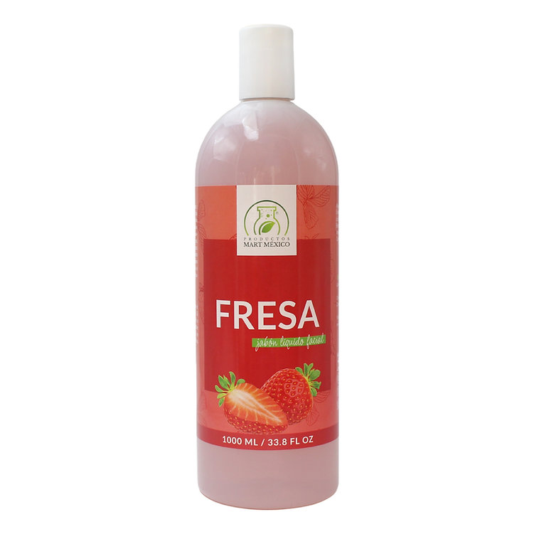 Jabón de Fresa  Facial Limpia Antioxidante Productos Mart México 1 l