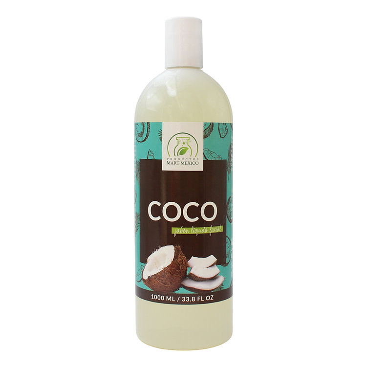 Jabón de Coco Facial Hidrata Suavizan Productos Mart México 1 l