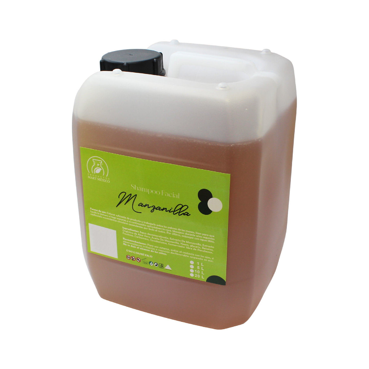 Jabón Liquido de Manzanilla Facial Calma Antiséptico Productos Mart México 5 l