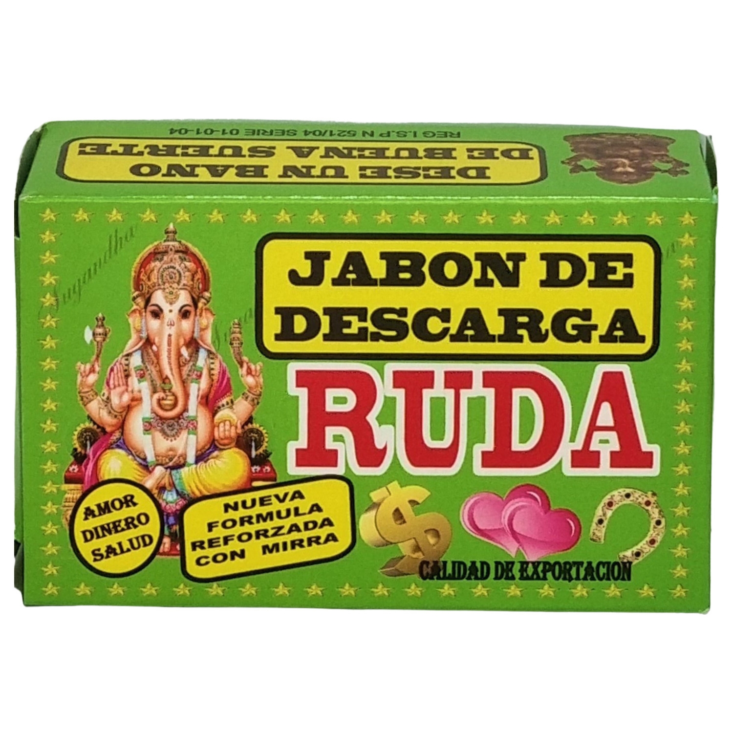 Jabón Rue De 90 G Para Baños Rituales Para La Buena Suerte, El Dinero Y El Amor - Venta Internacional.