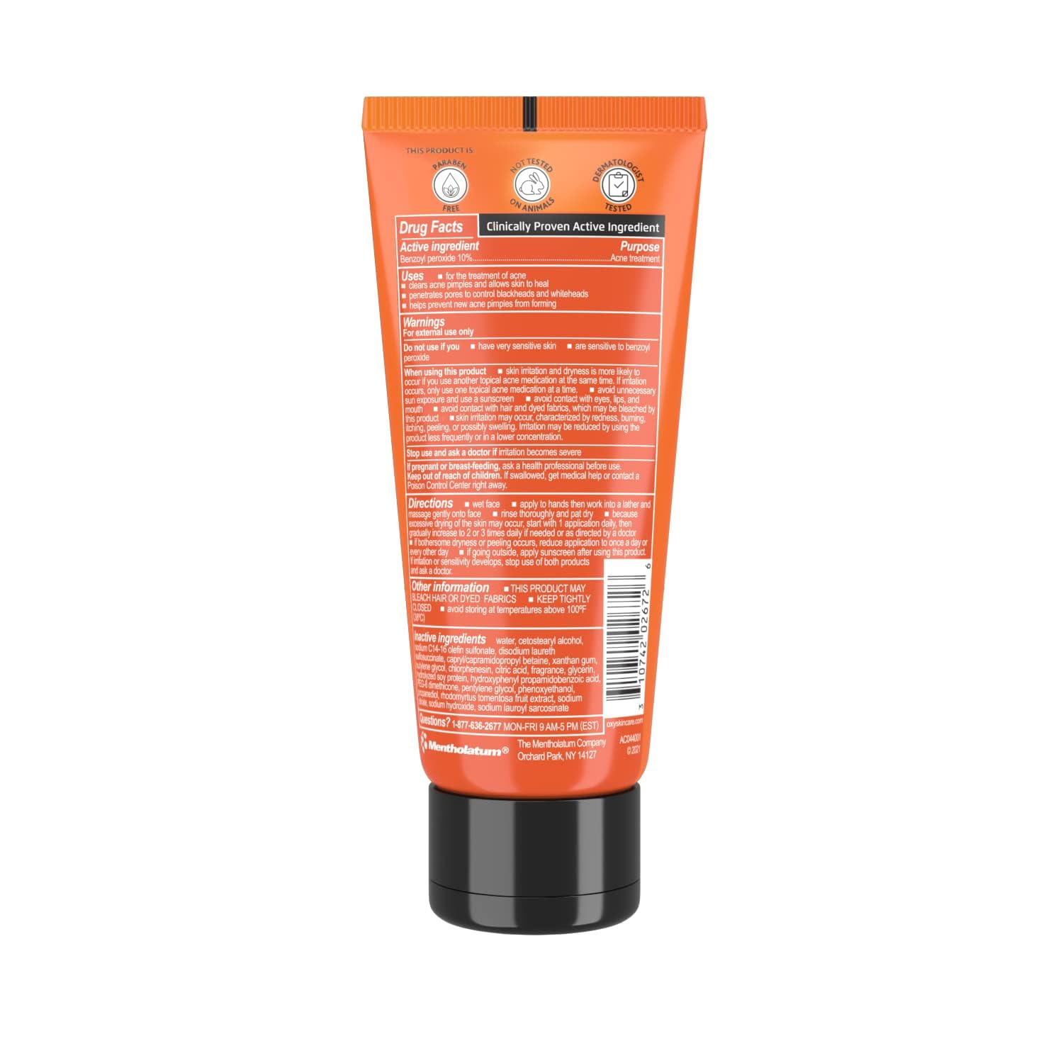 Foto 5 pulgar | Limpiador Oxy Acne Maximum Strength 170 Ml (paquete De 3) - Venta Internacional.