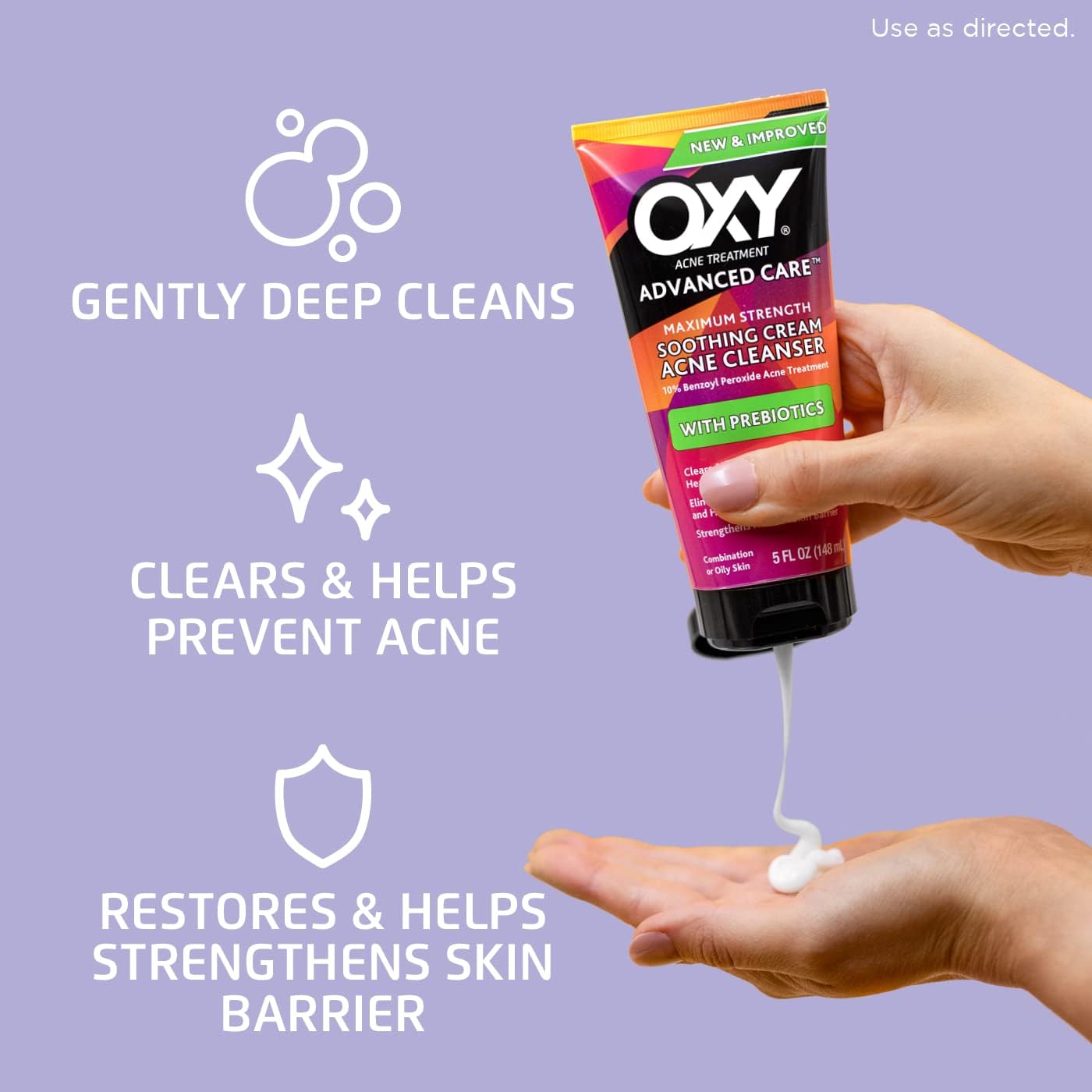 Foto 6 pulgar | Limpiador Oxy Acne Maximum Strength 170 Ml (paquete De 3) - Venta Internacional.