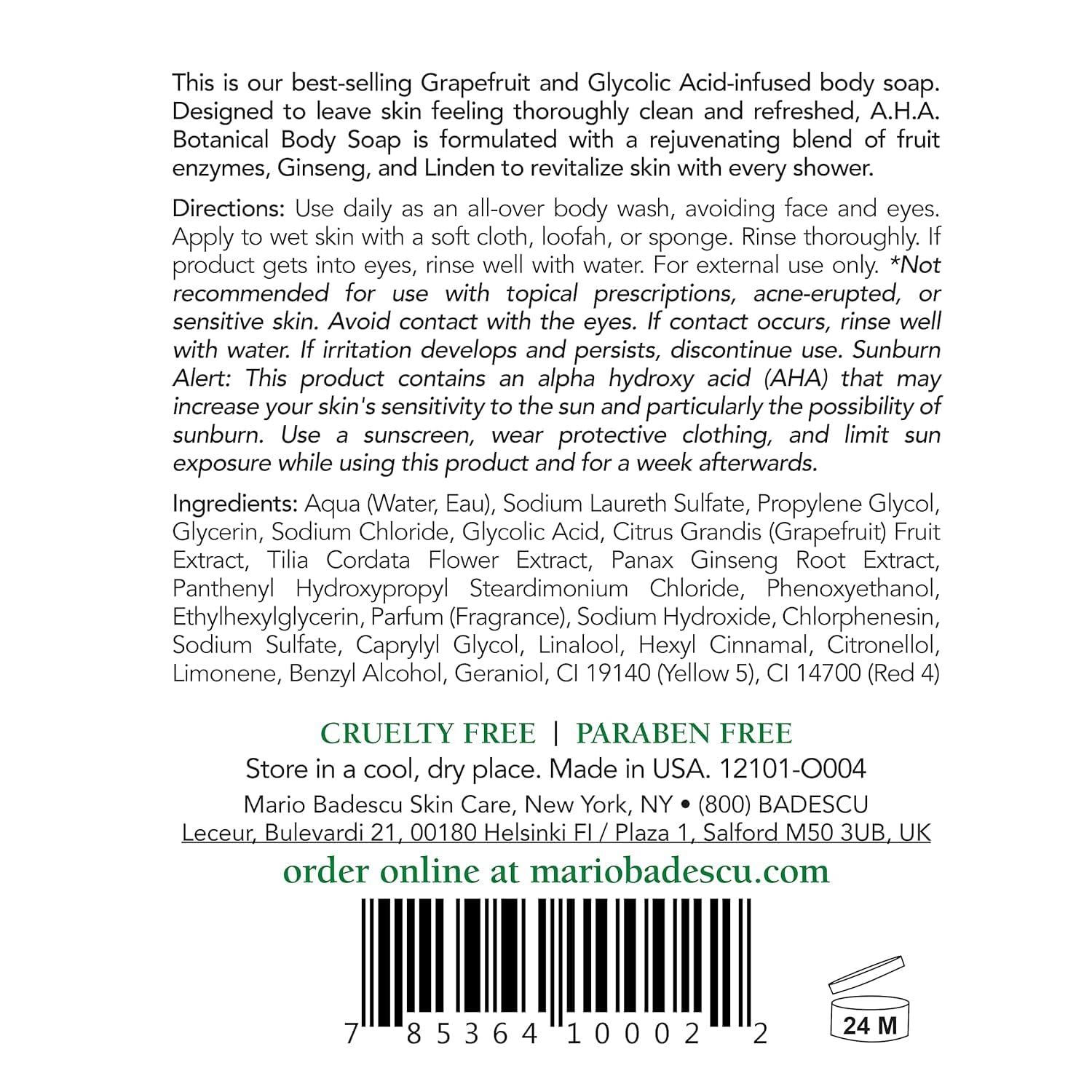 Foto 4 | Jabón Botánico Body Breakout Mario Badescu A.h.a., 2 Unidades - Venta Internacional.