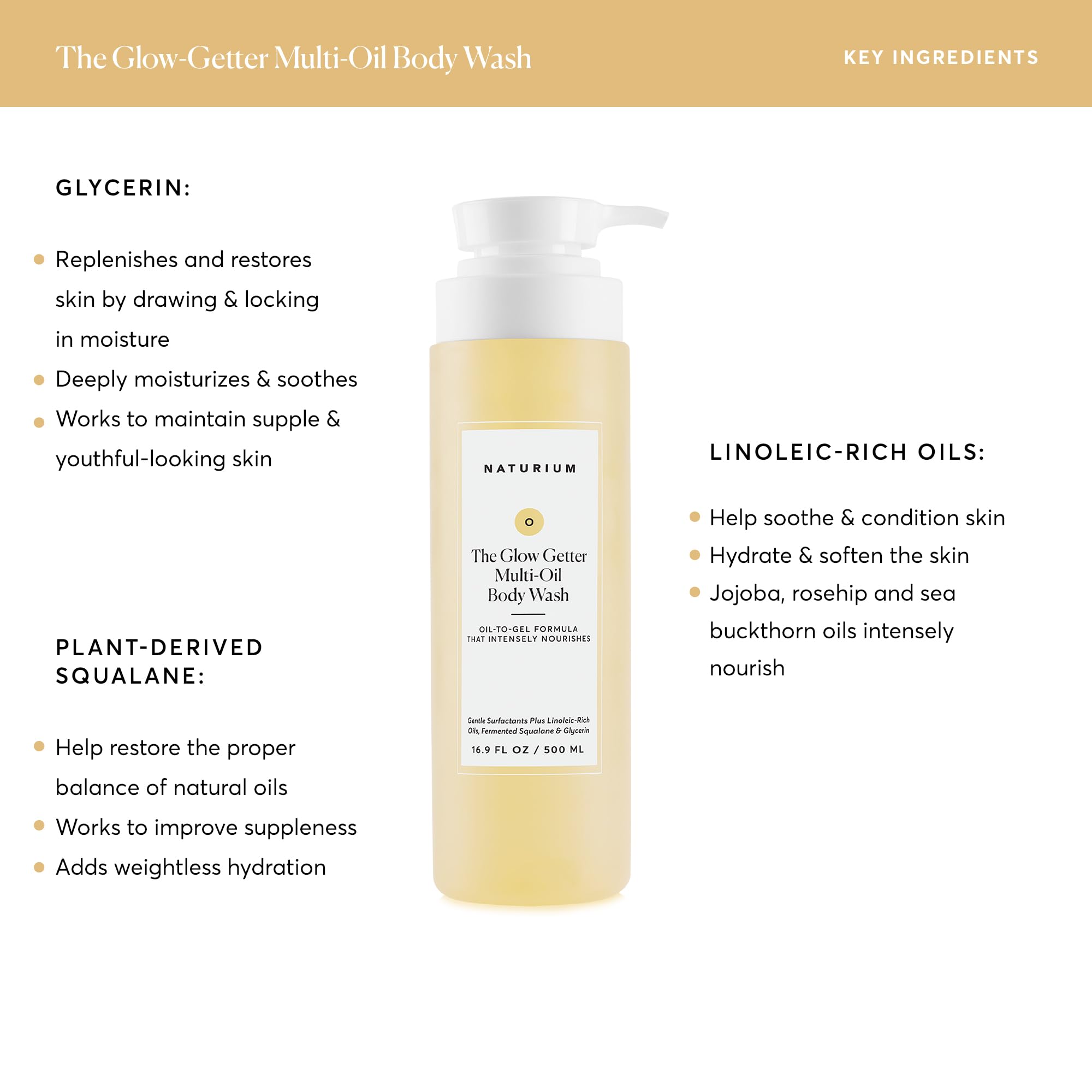 Foto 4 pulgar | Gel De Baño Naturium The Glow Getter Multi-oil 500 Ml - Venta Internacional.