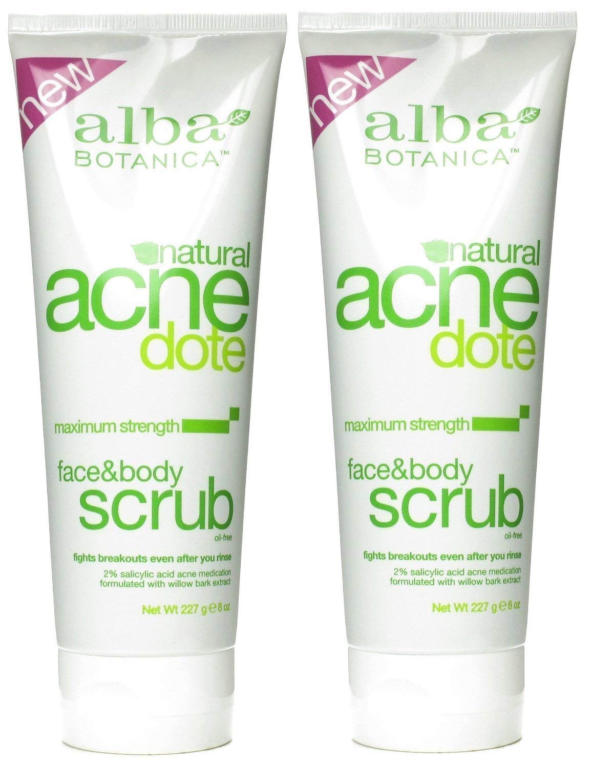 Foto 2 pulgar | Exfoliante Facial Y Corporal Alba Botanica Acnedote, Tubo De 8 Oz (x2) - Venta Internacional.