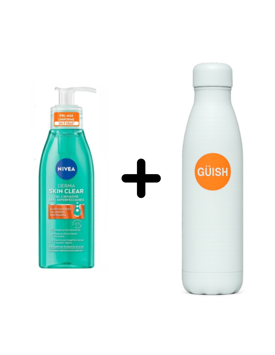 Foto 2 pulgar | Gel Limpiador Anti Acne Derma Skin + Termo Güish Gratis