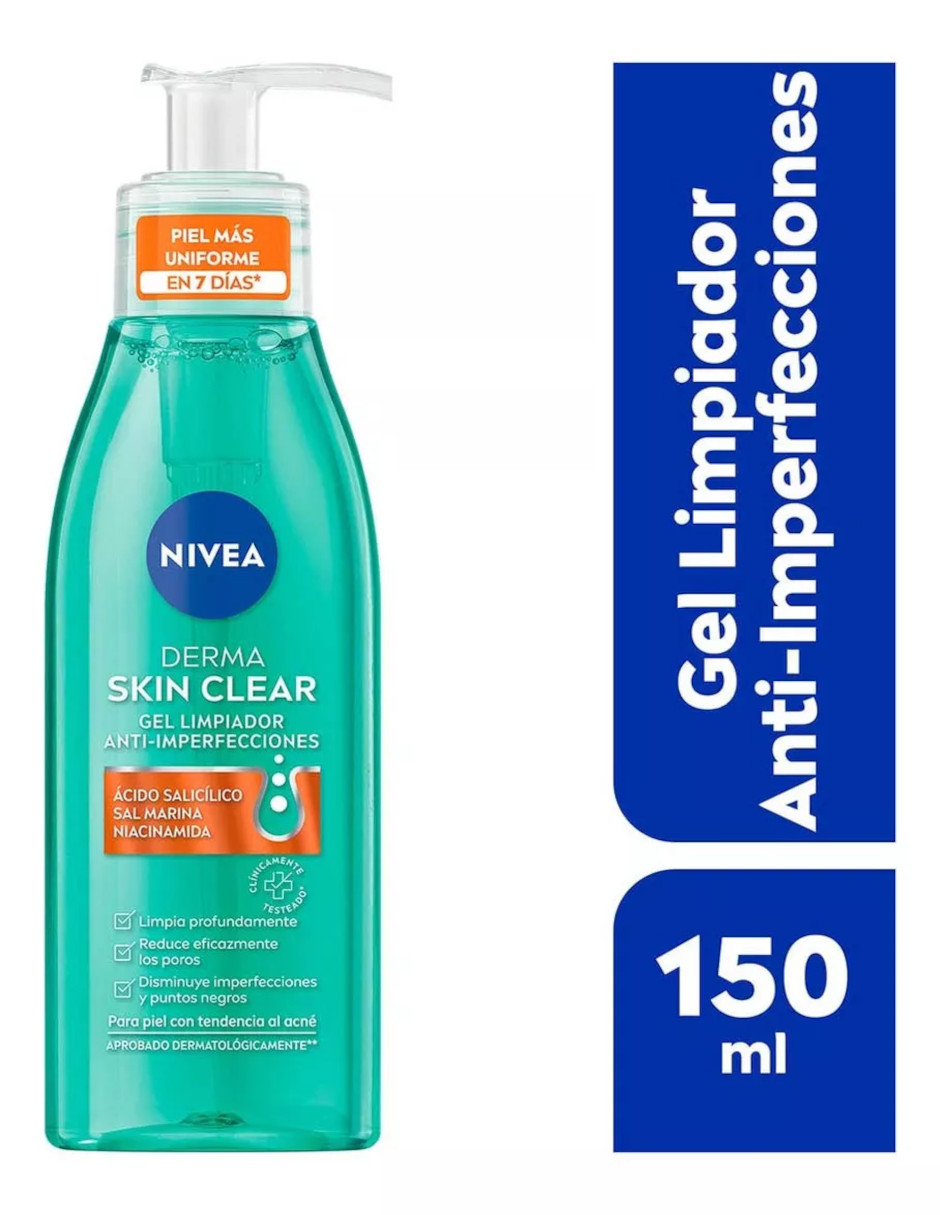 Foto 5 pulgar | Gel Limpiador Anti Acne Derma Skin + Termo Güish Gratis
