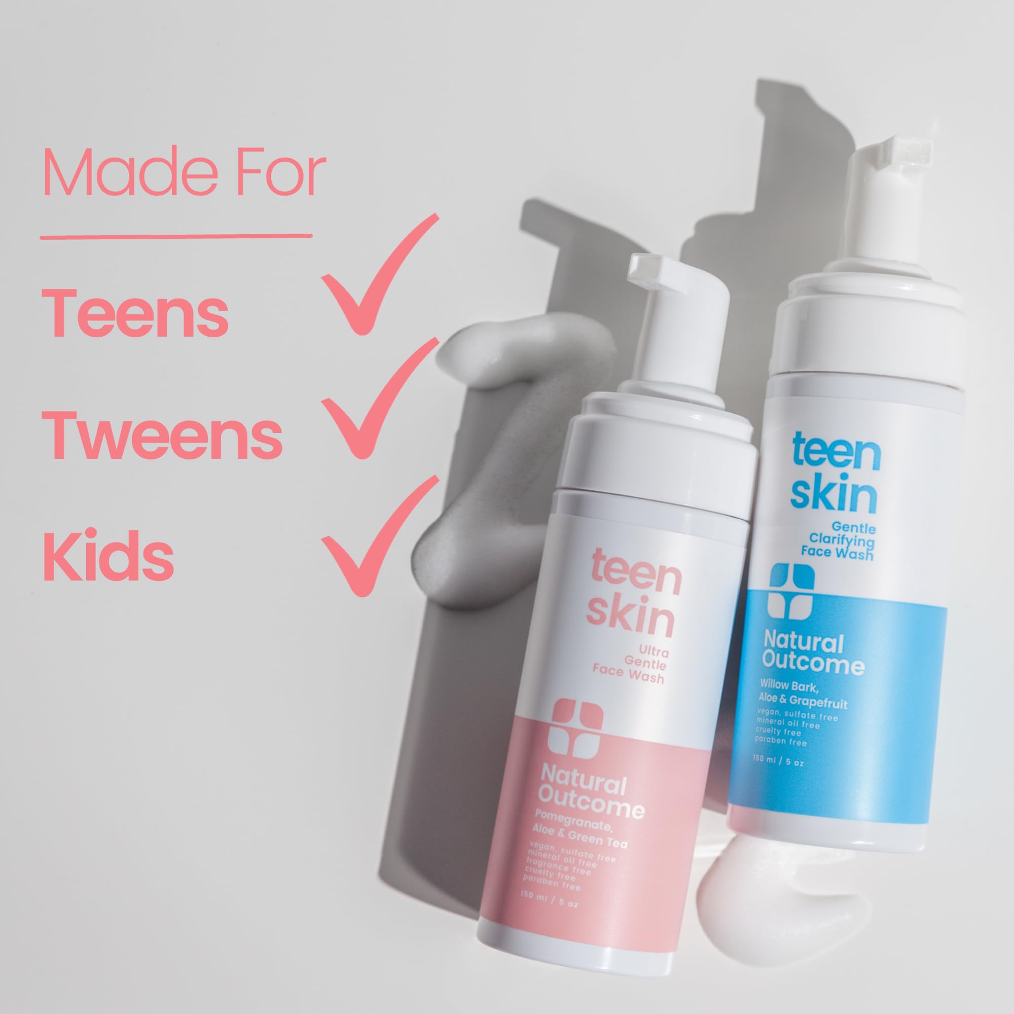 Foto 7 | Jabón Facial Natural Outcome Teen Skin Ultrasuave, 150 Ml - Venta Internacional.