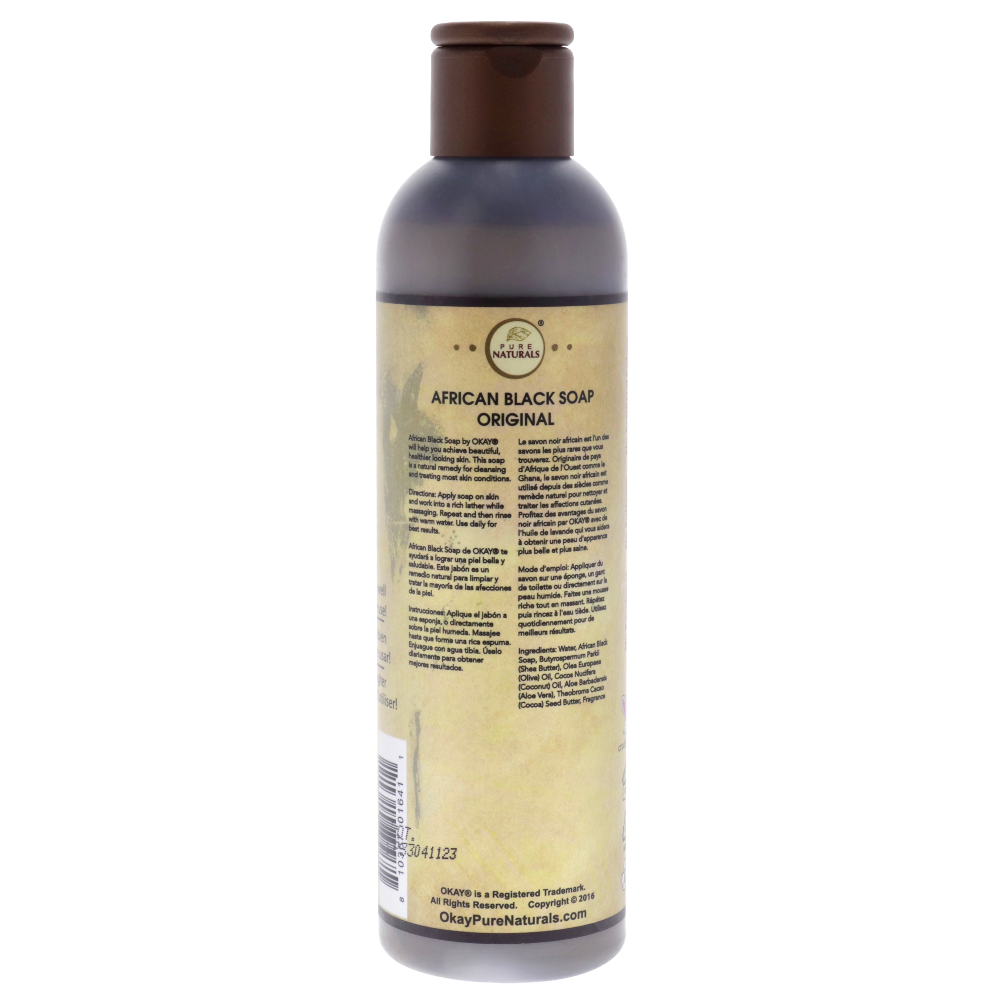 Foto 3 | Jabón Líquido Okay African Black 240 Ml Unisex - Venta Internacional.