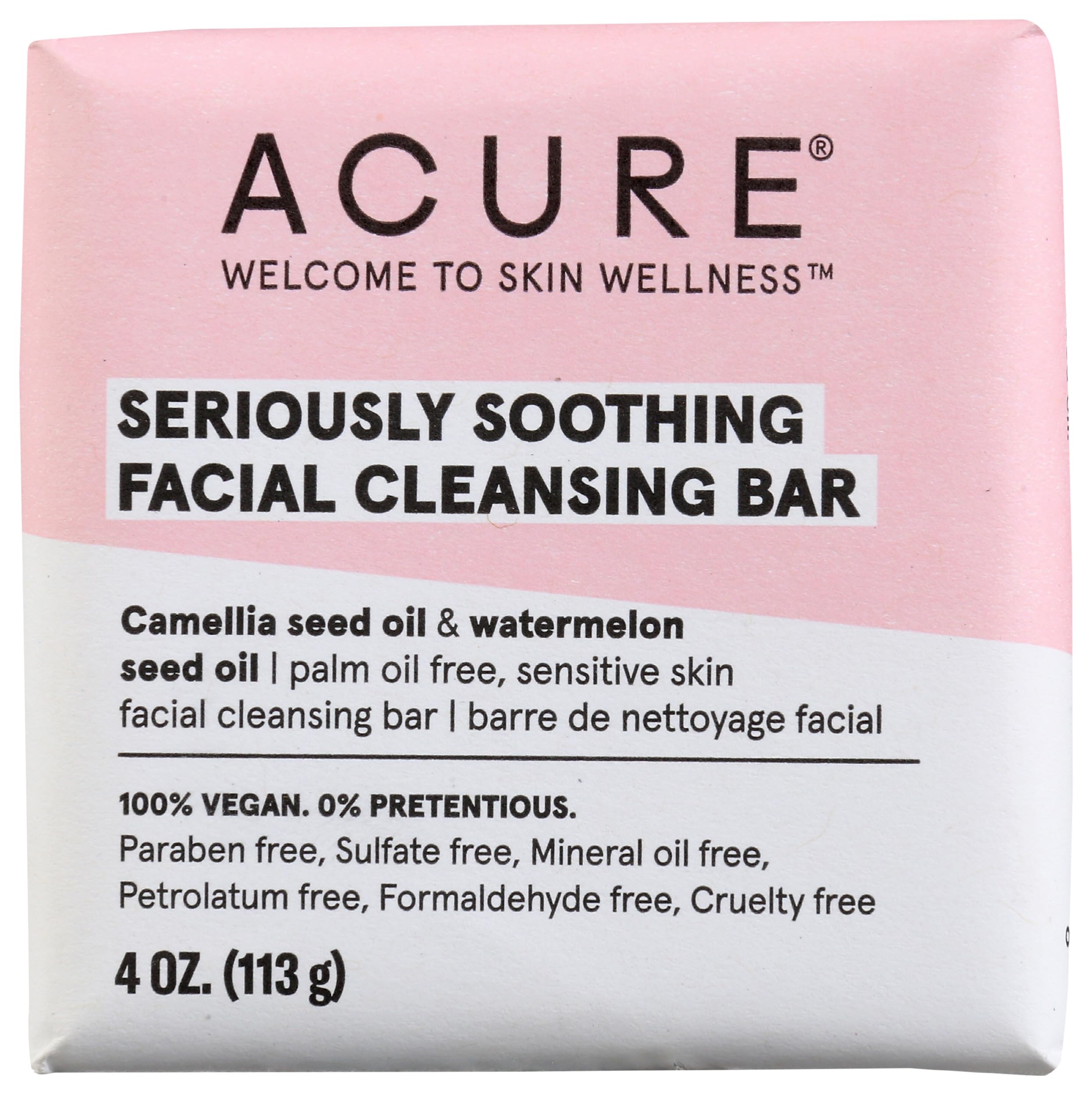 Foto 2 pulgar | Barra Limpiadora Facial Acure, Muy Relajante, 120 Ml - Venta Internacional.