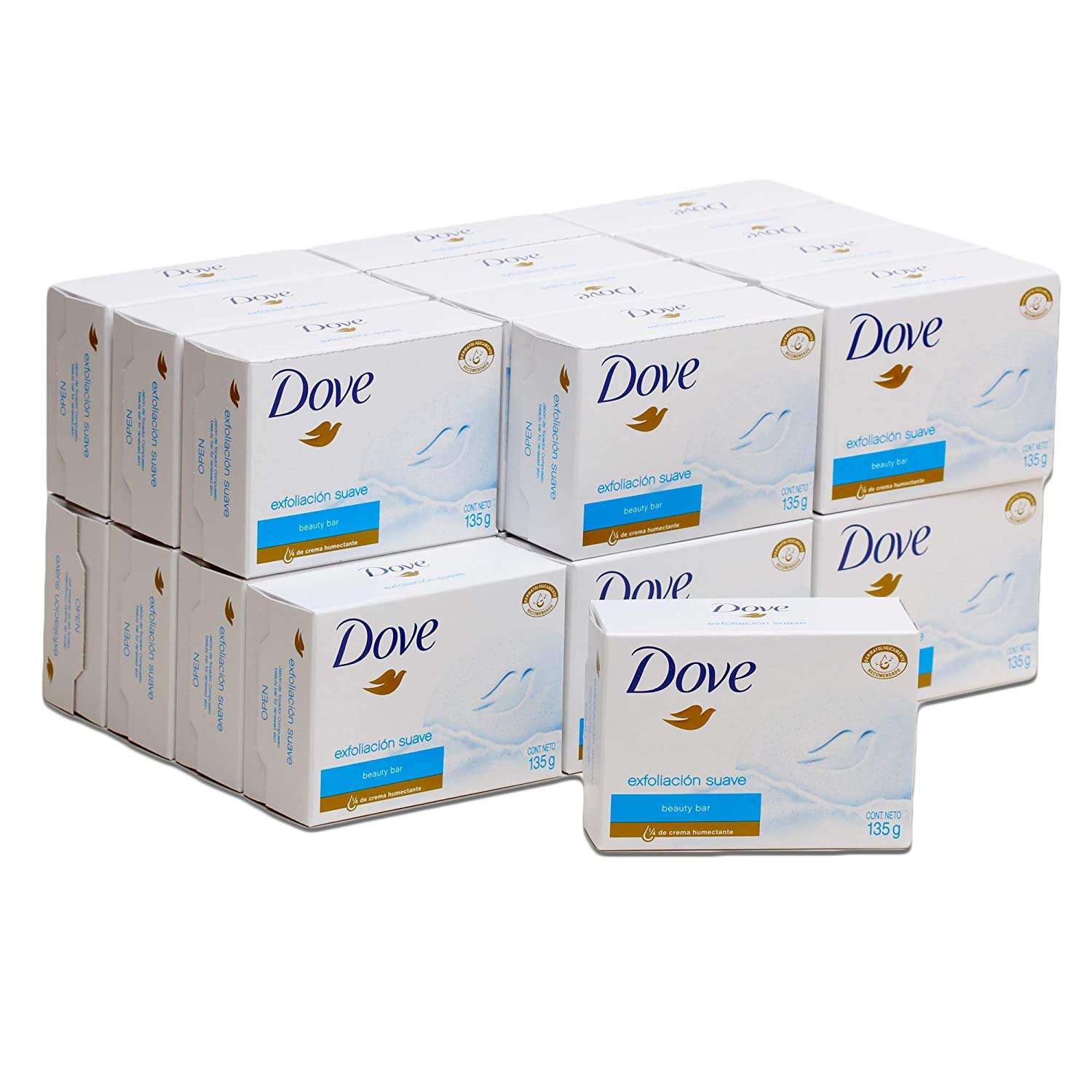 Foto 1 | Barra De Belleza Soap Dove, Exfoliante Suave, 135 G, Paquete De 24 - Venta Internacional.