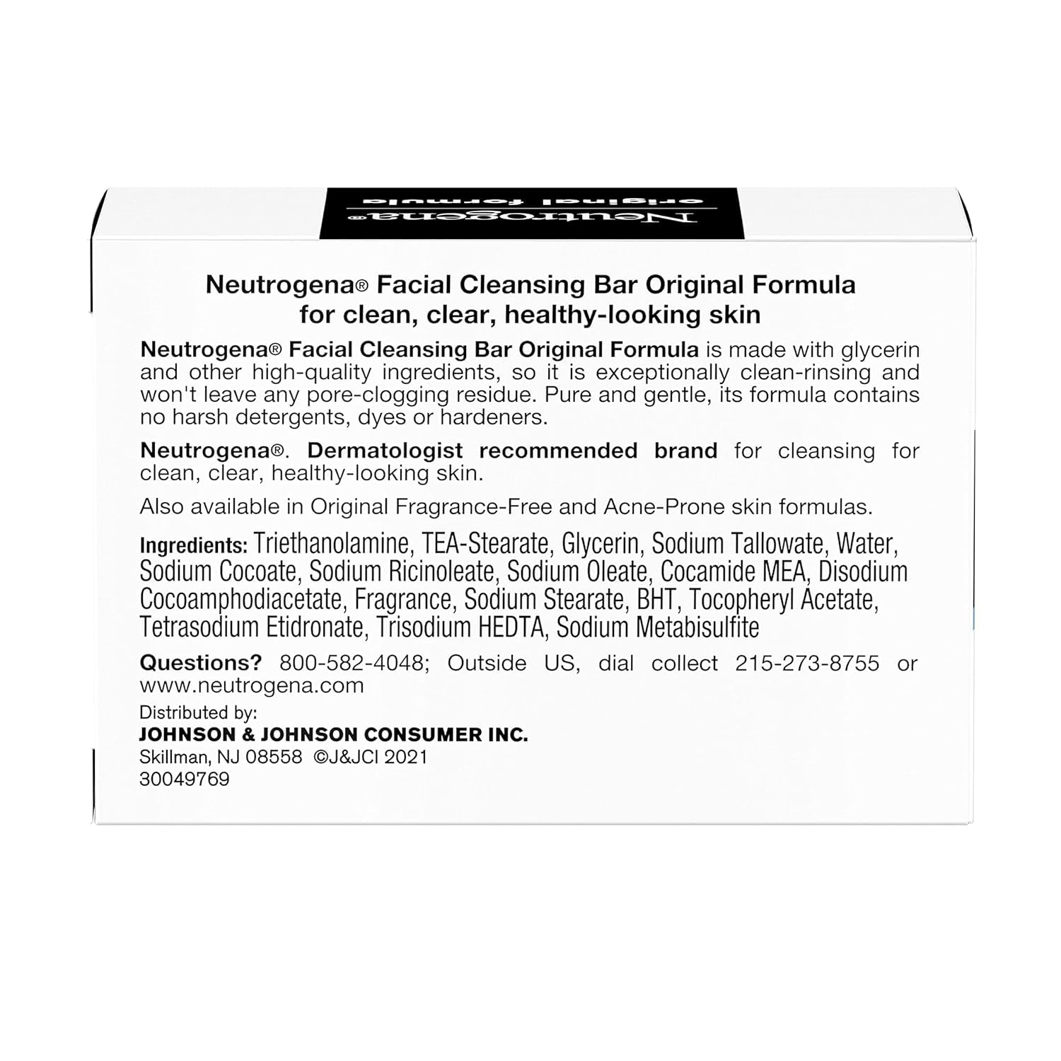 Foto 2 | Barra Facial Neutrogena Original Formula 100 Ml (paquete De 3) - Venta Internacional.