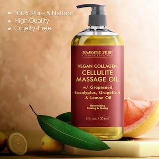 Foto 6 | Aceite Corporal De Masaje Majestic Pure Cellulite Con Colágeno Vegano 240 Ml - Venta Internacional.