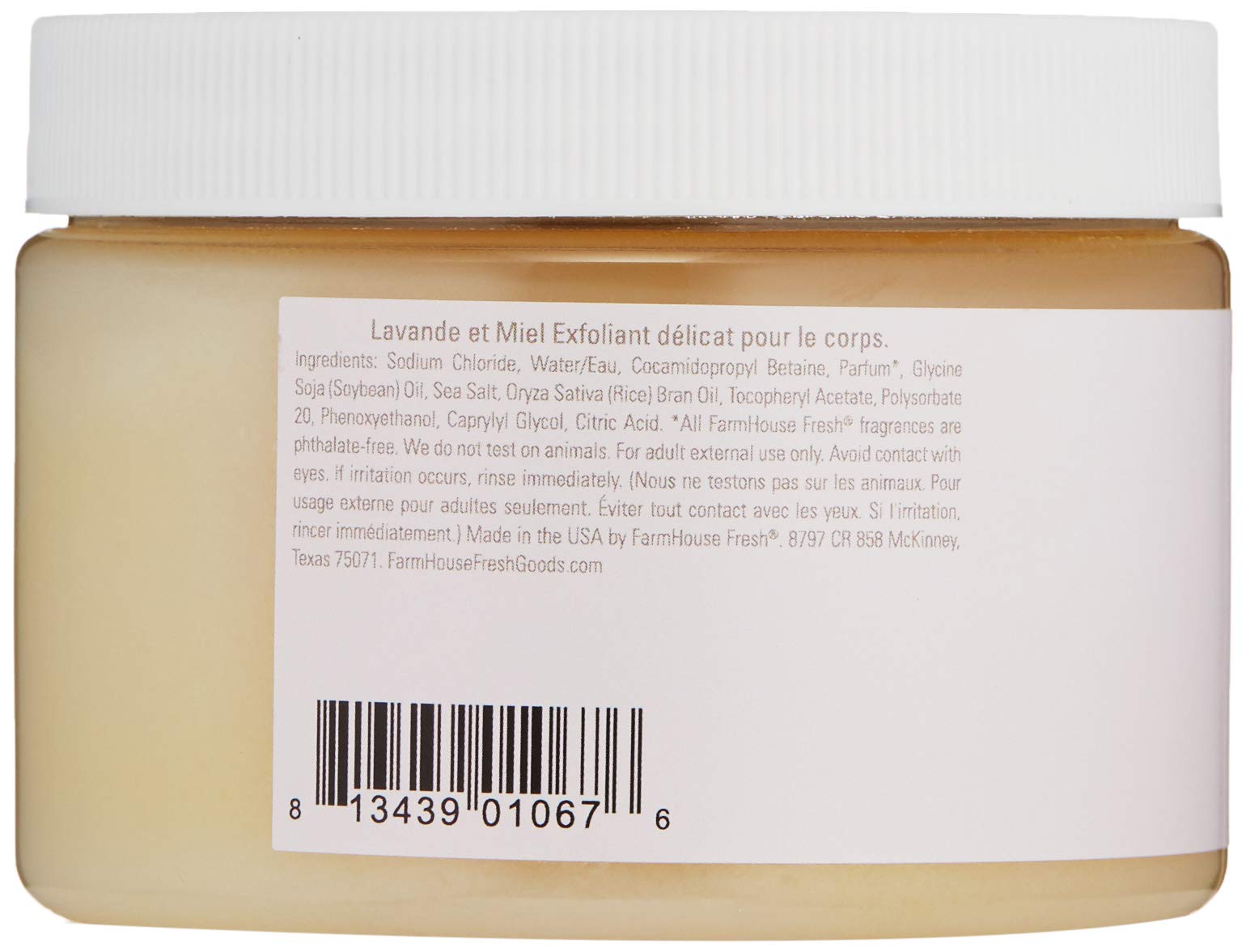 Foto 4 pulgar | Exfoliante De Sal Farmhouse Fresh Miel Y Lavanda 400 Ml - Venta Internacional.