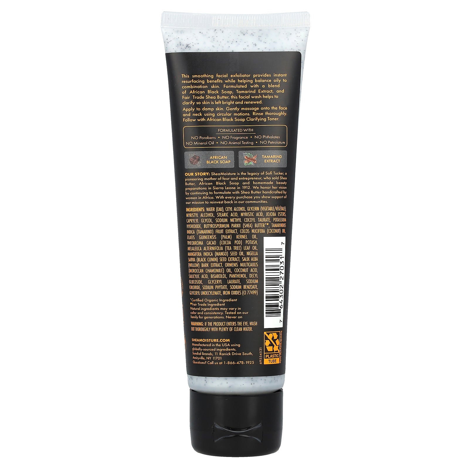 Foto 3 pulgar | Jabón Y Exfoliante Facial Shea Moisture Clarifying Con Tamarindo 113 G - Venta Internacional.