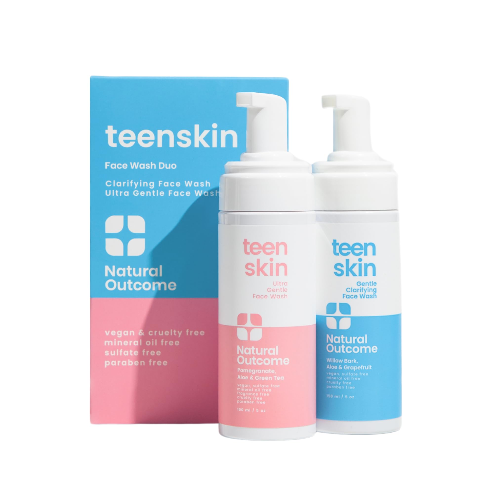 Foto 2 pulgar | Jabón Facial Natural Outcome Teen Skin Duo 150 Ml (5 Oz) X 2 - Venta Internacional.
