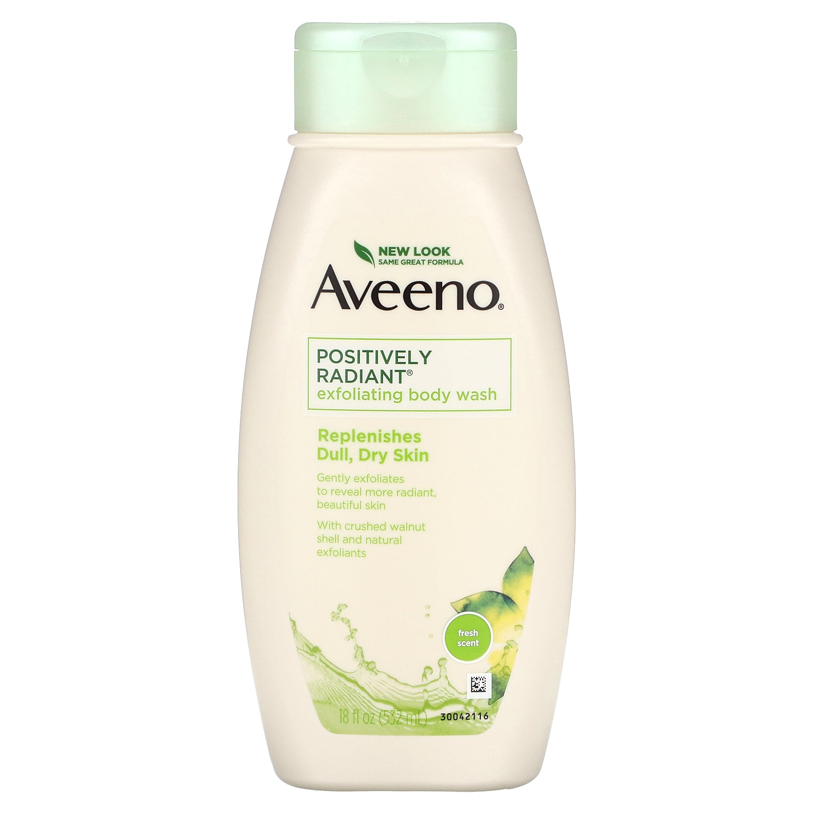 Foto 2 pulgar | Gel De Baño Aveeno Positively Radiant Exfoliating 532 Ml Fresh - Venta Internacional.