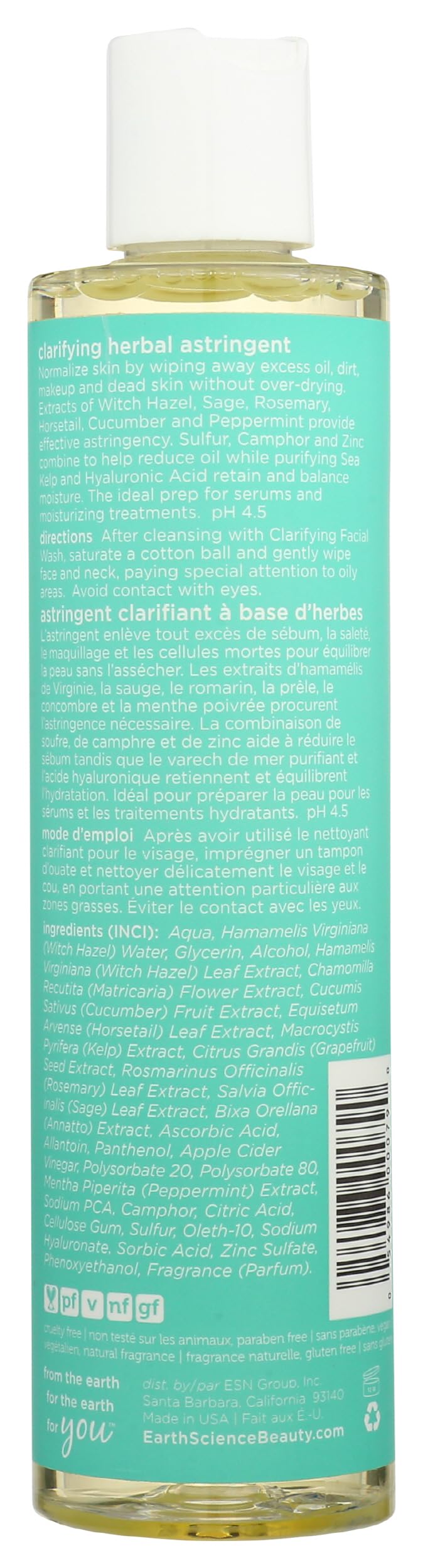 Foto 3 pulgar | Hierba Aclaradora Astringent Earth Science  240 Ml - Venta Internacional.