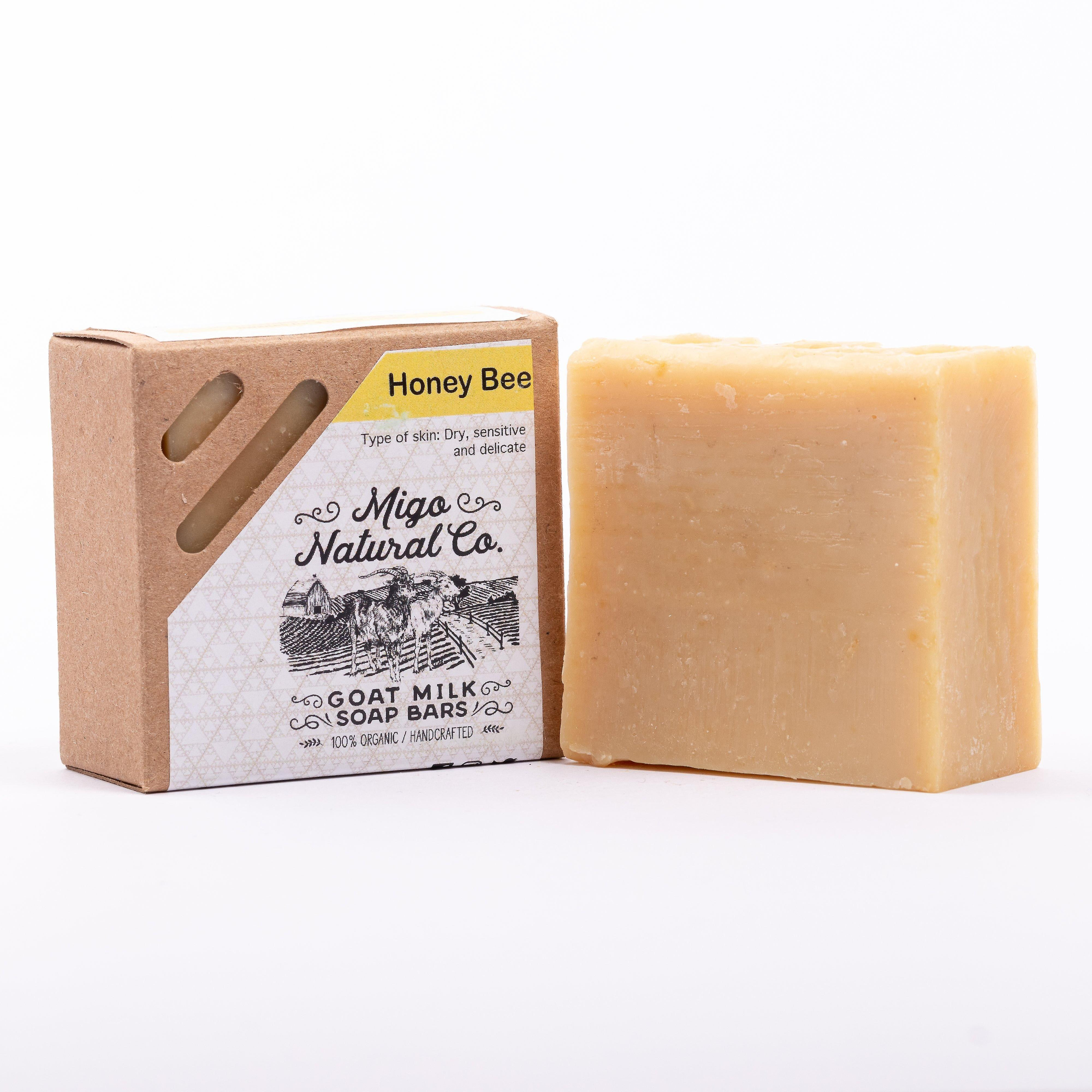 Foto 2 pulgar | Barra De Jabón Huoguo Honey Bee Goat Milk Para Rostro Y Cuerpo - Venta Internacional.