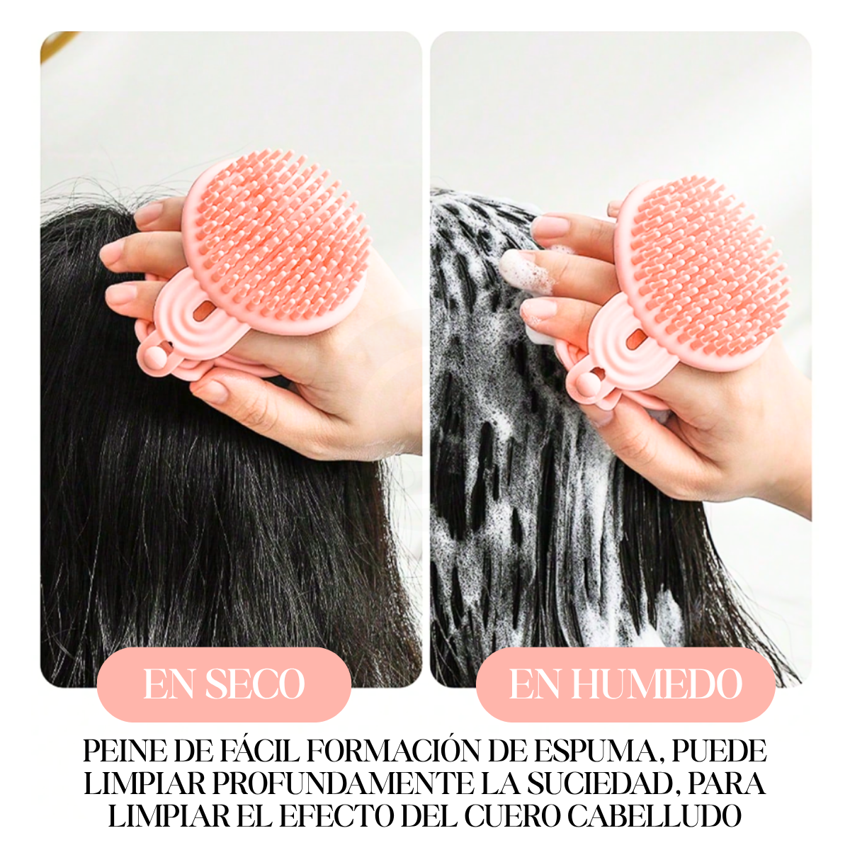 Foto 9 pulgar | 3 Cepillos Doble Silicon Suave Masajeador Exfoliante Shampoo