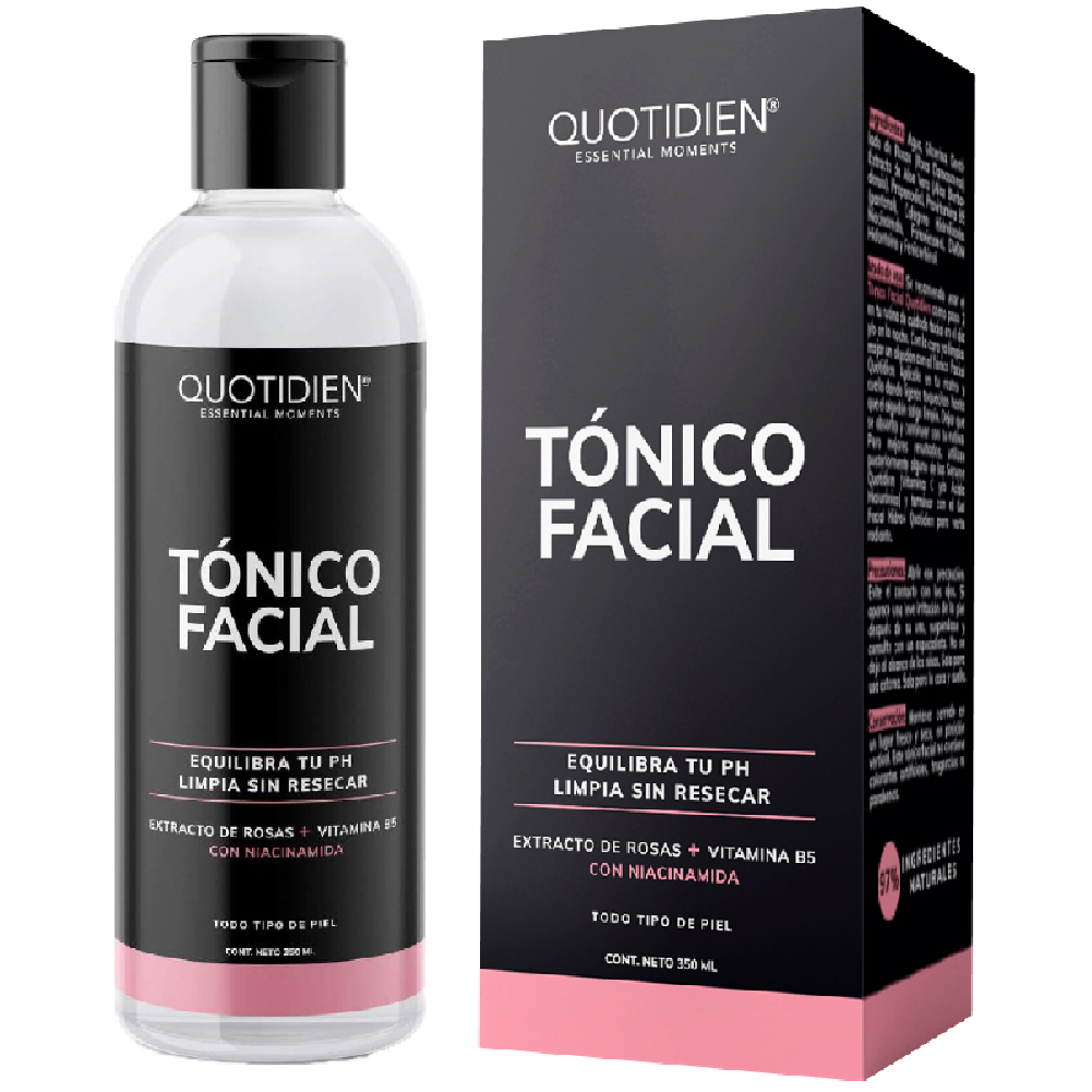 Foto 4 pulgar | Kit Gel Limpiador Quotidien + Tónico Facial con Vitamina C y Colágeno Skin Care Facial