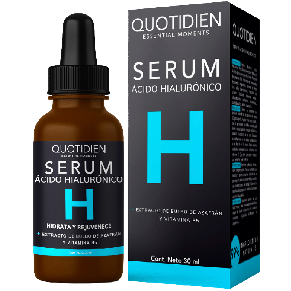 Foto 4 pulgar | Kit Serum Quotidien Vitamina C + Suero Ácido Hialurónico Skin Care Hidratante Facial