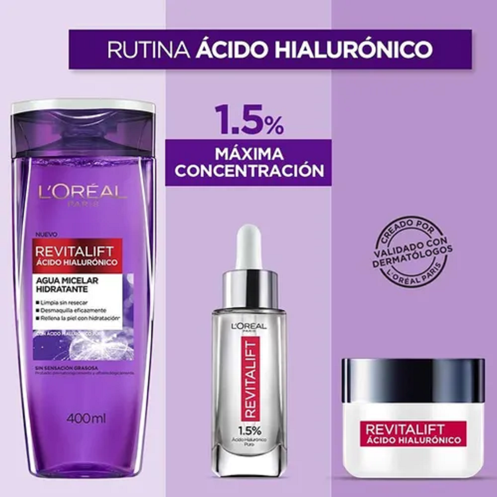 Foto 4 pulgar | Set Serum Facial 30 ml/ Crema Día  150 gr/ Agua Micelar 400 ml