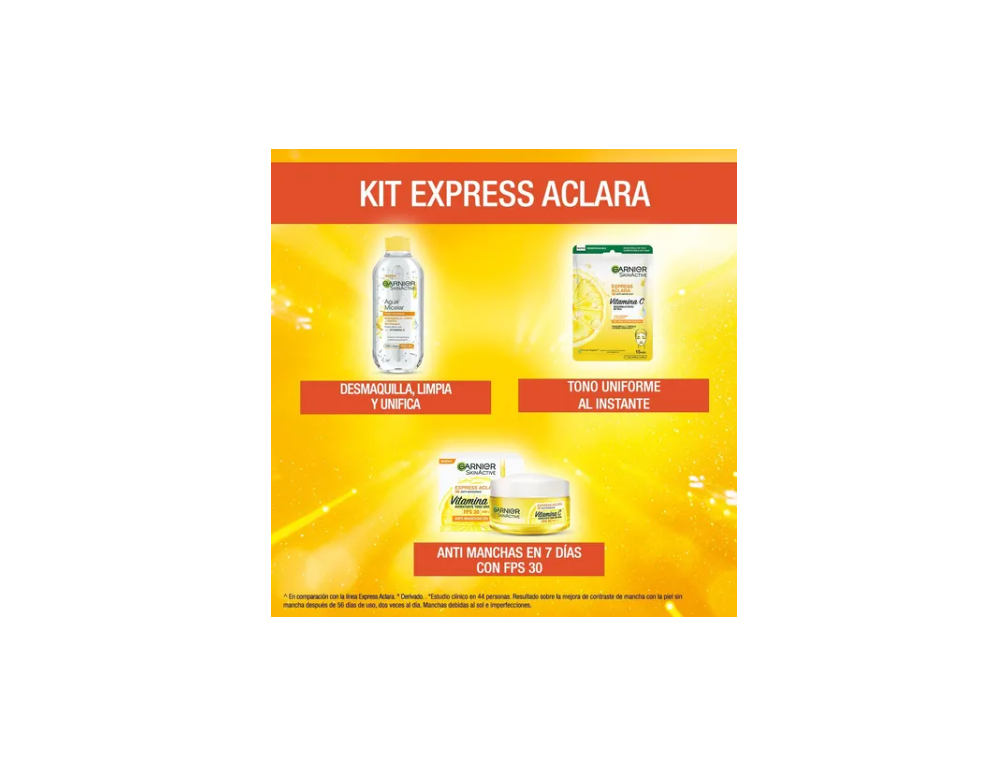 Foto 3 pulgar | Kit Garnier Express Aclara