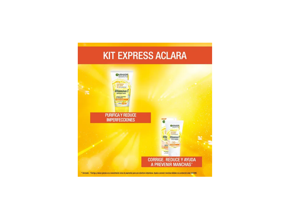 Foto 3 pulgar | Kit Garnier Express Aclara Anti Manchas