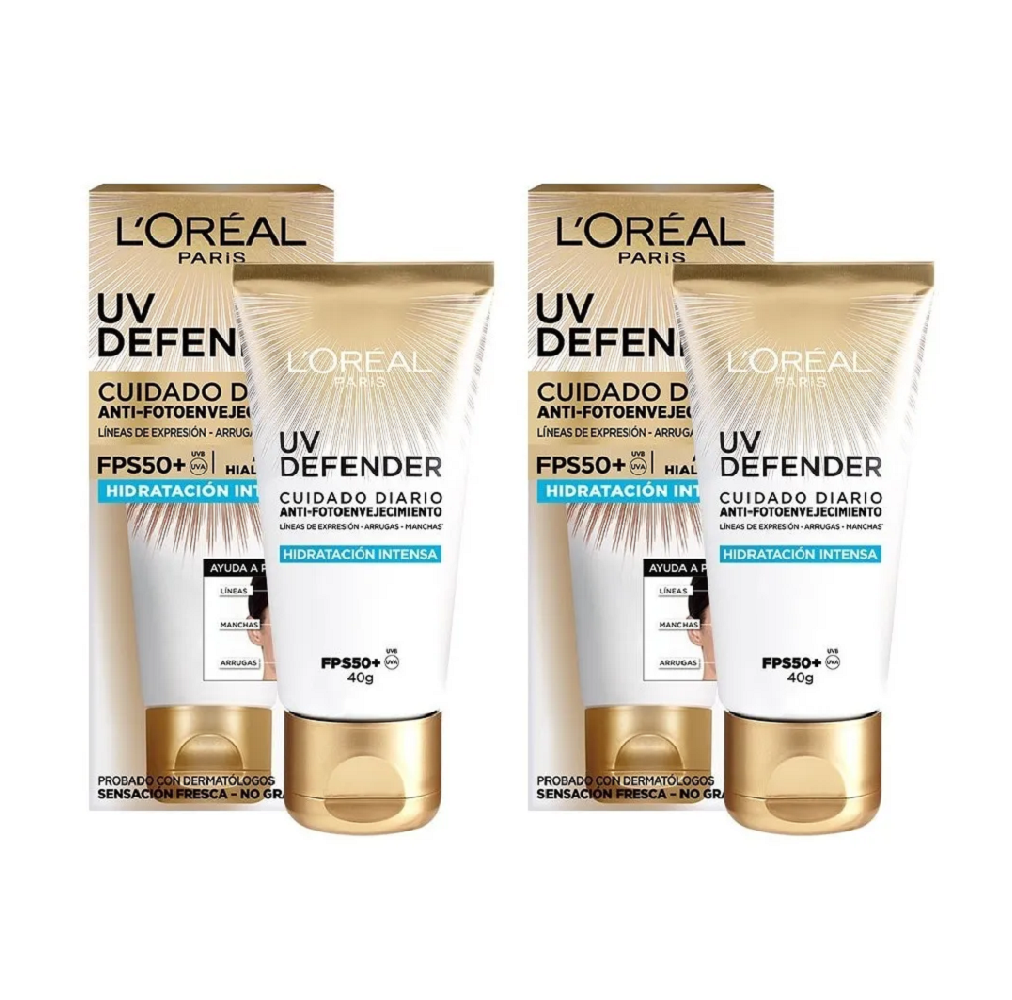 Foto 1 | Kit Loreal 2 pack Crema Facial Protectora Hidratación Intensa