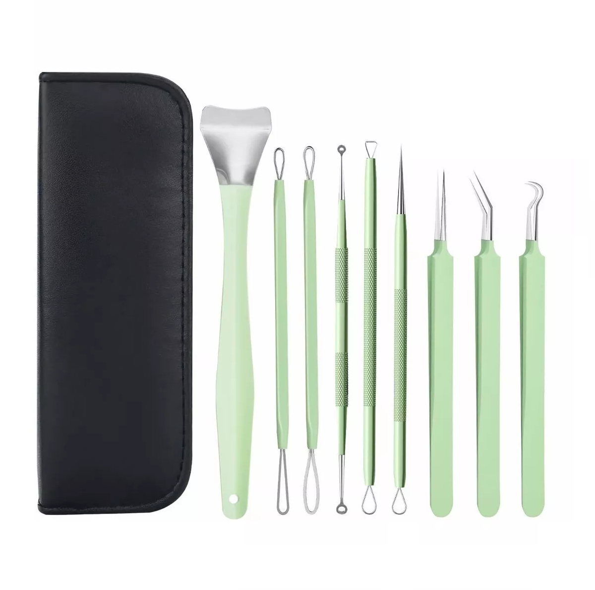 Foto 2 pulgar | Kit Removedor Extractor Puntos Negros Belug 9 Piezas color Verde